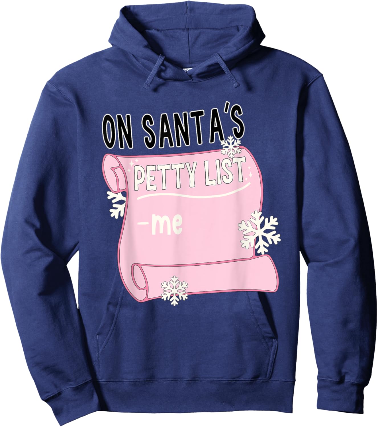 On Santa's Petty List -Me Apparel Hoodie - Hoodie | Navy