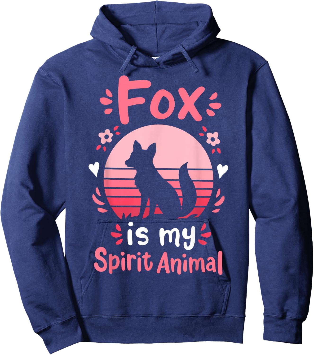 Fox Spirit Animal Hoodie - Hoodie | Navy