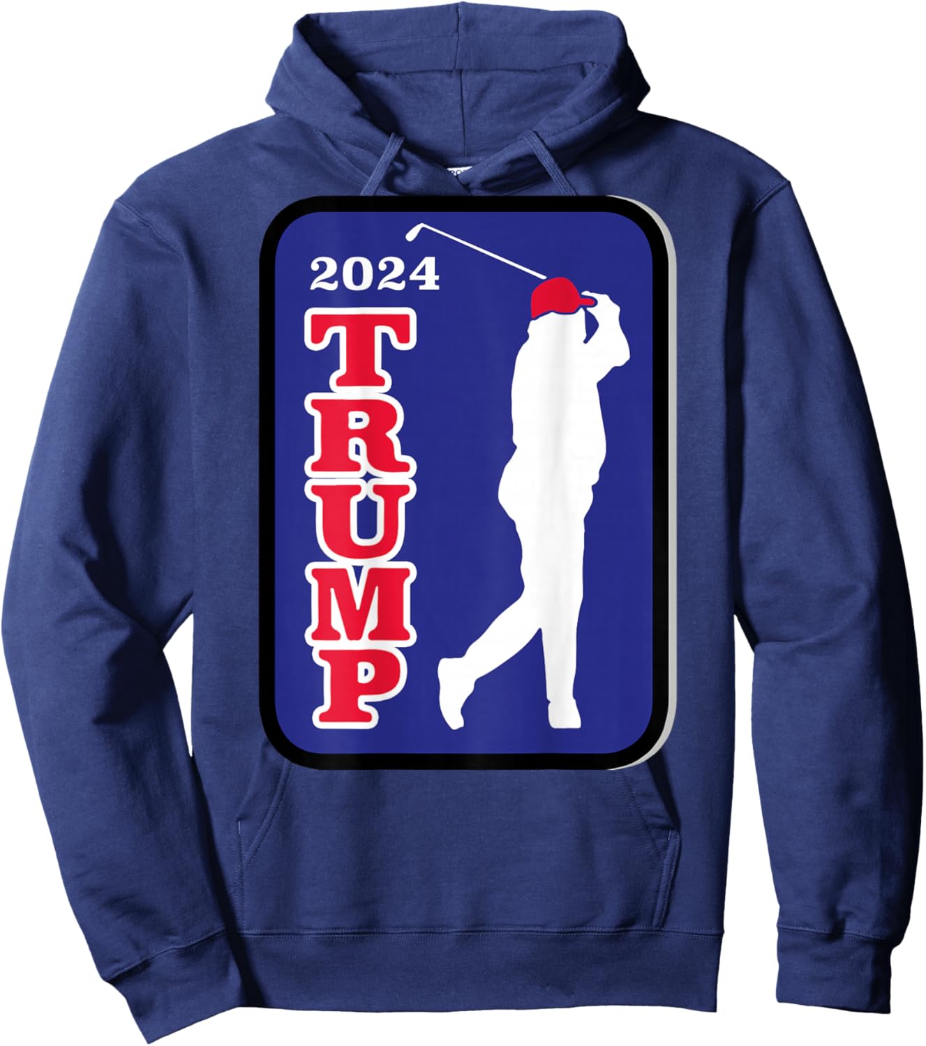 Trump 2024 Golf (on back) Hoodie - Hoodie | Navy