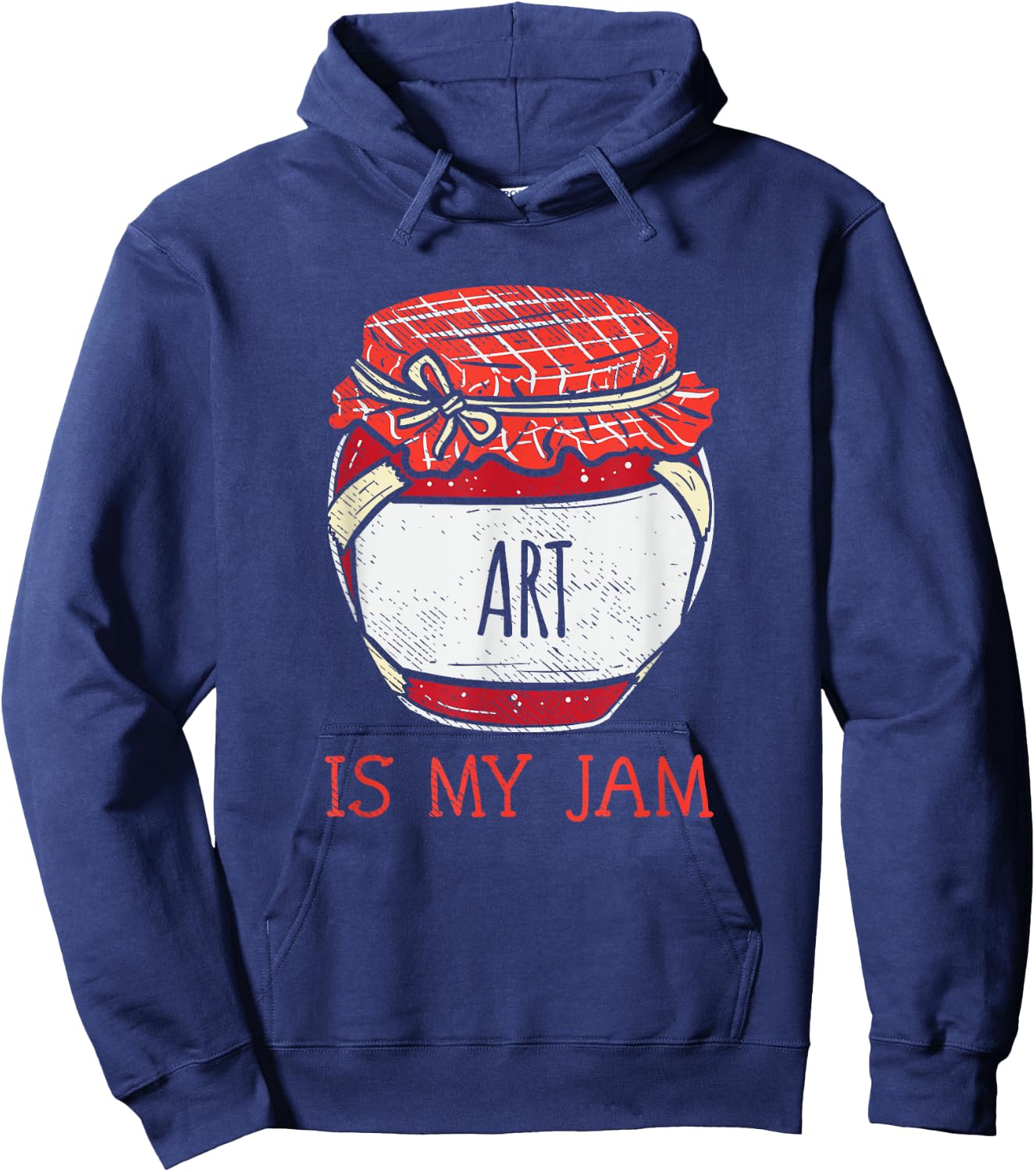 Fun Cute Art Is My Jam Hoodie - Hoodie | Navy