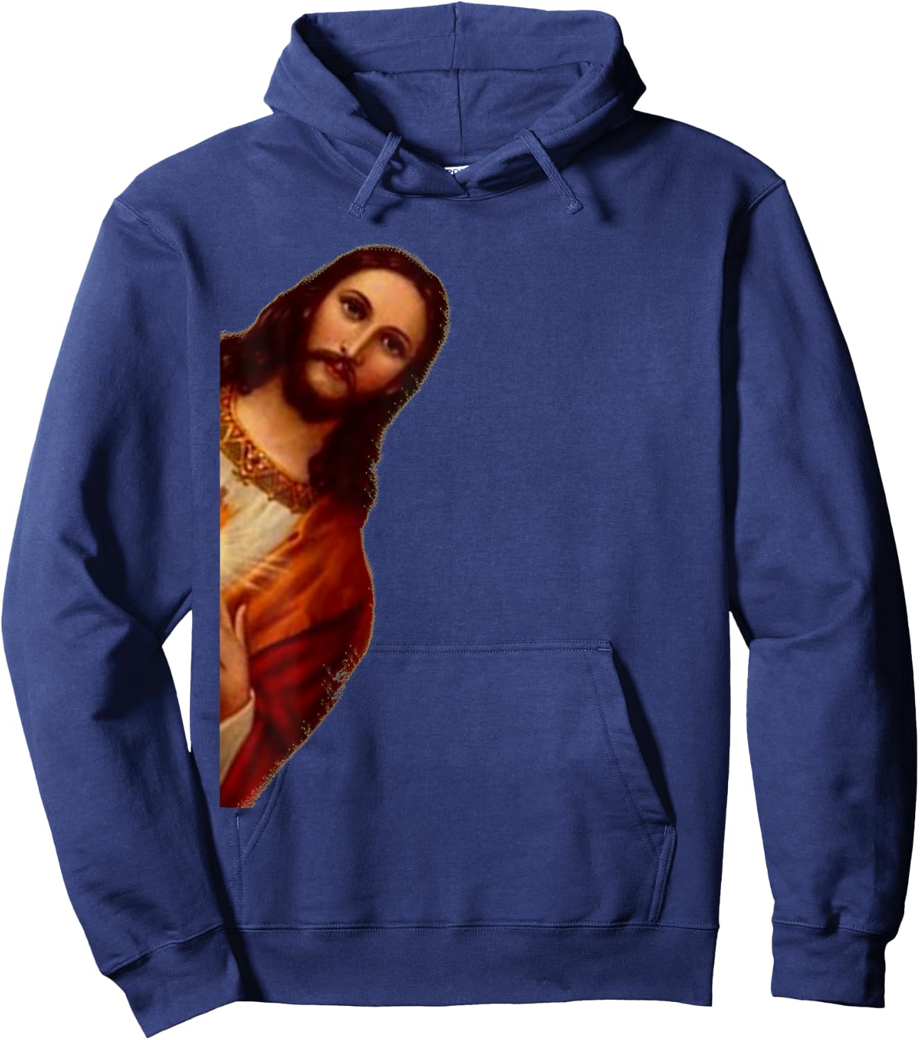 Jesus Peeking Out Funny shirt Hoodie - Hoodie | Navy
