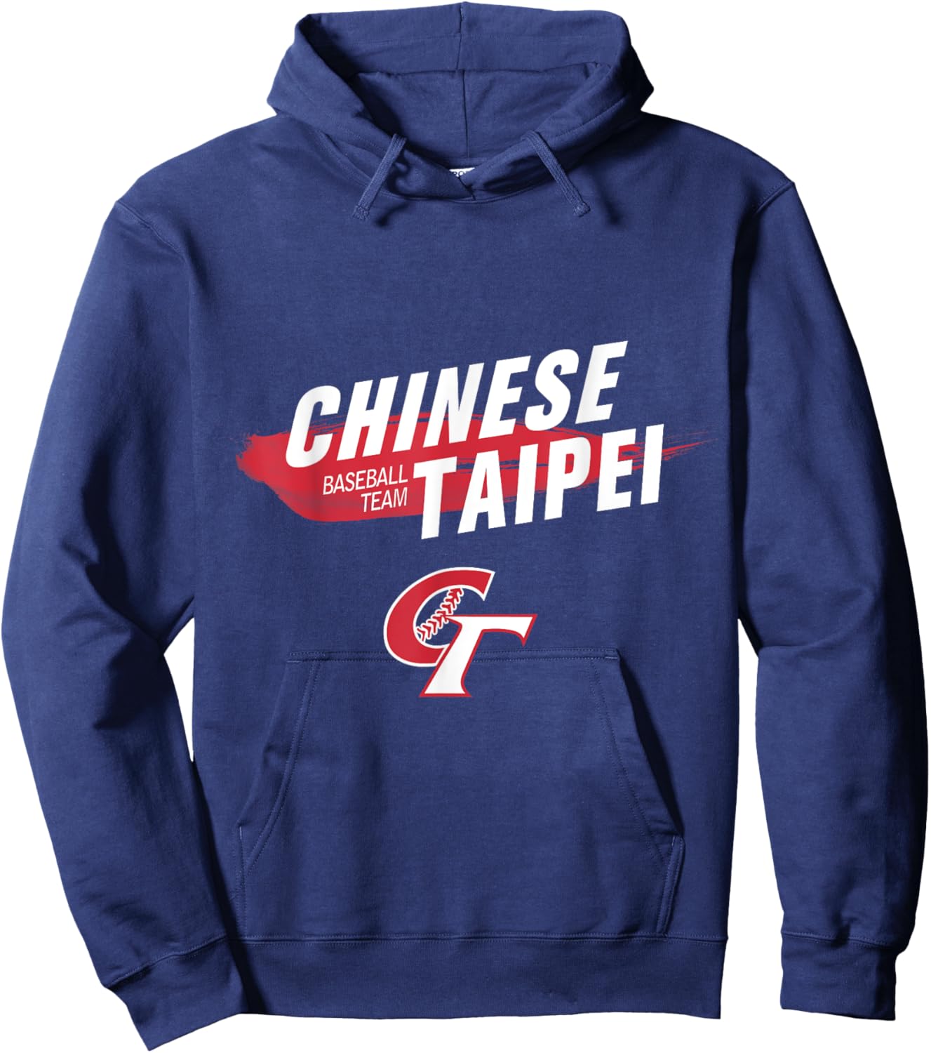 Chinese Taipei Baseball I Love Taiwan Fans Hoodie - Hoodie | Navy
