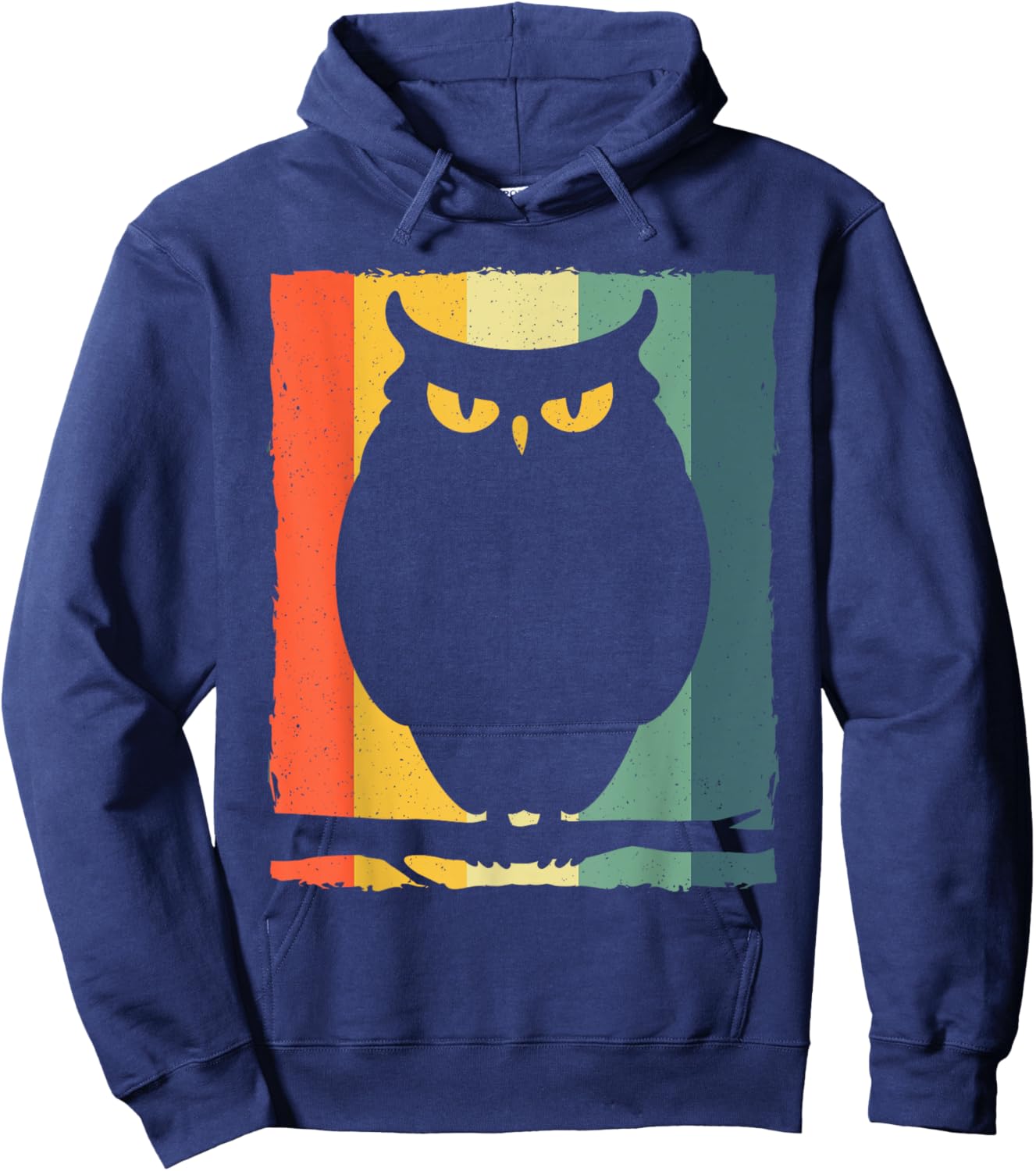 Vintage Owl Art Women Kids Owl Bird Owl Lover Hoodie - Hoodie | Navy