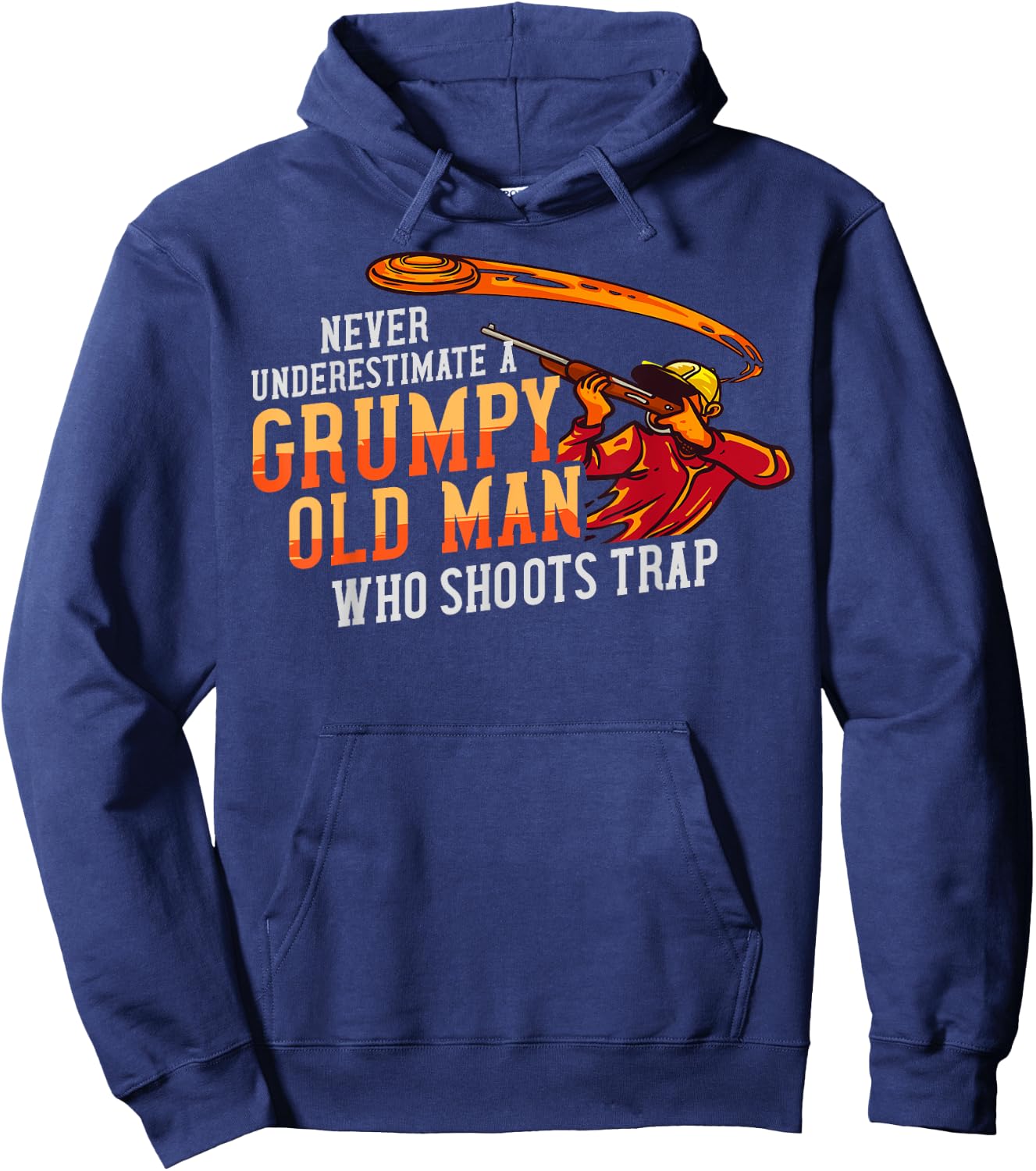 Sporting Clay Shooting Gift Trap Skeet Shooting Hoodie - Hoodie | Navy