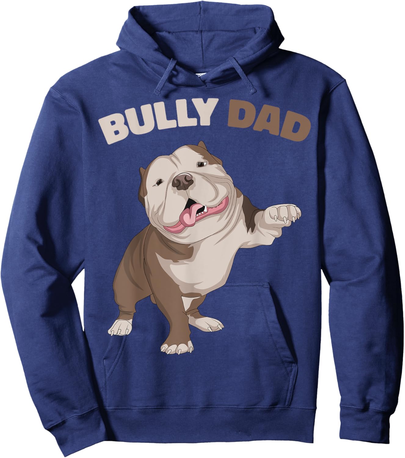 American Bully Dad Dog Owner Father Funny Men Hoodie - Hoodie | Navy