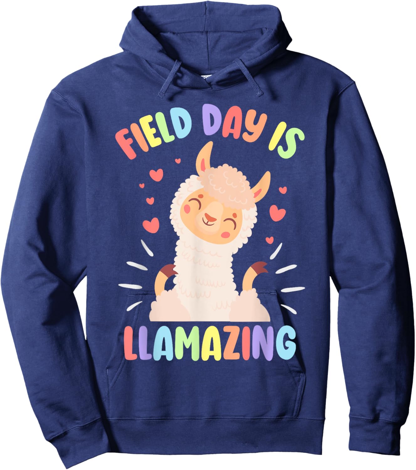 Field Day Llama Alpaca Hoodie - Hoodie | Navy