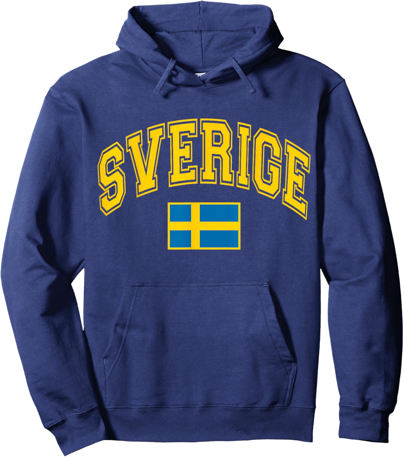 Sweden Sverige Swedish Flag Graphic Hoodie - Hoodie | Navy