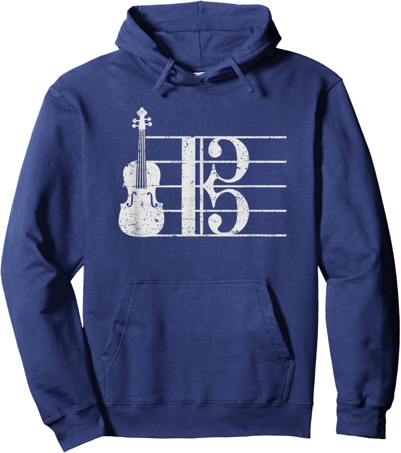 Alto Clef Viola Player Violist Hoodie - Hoodie | Navy