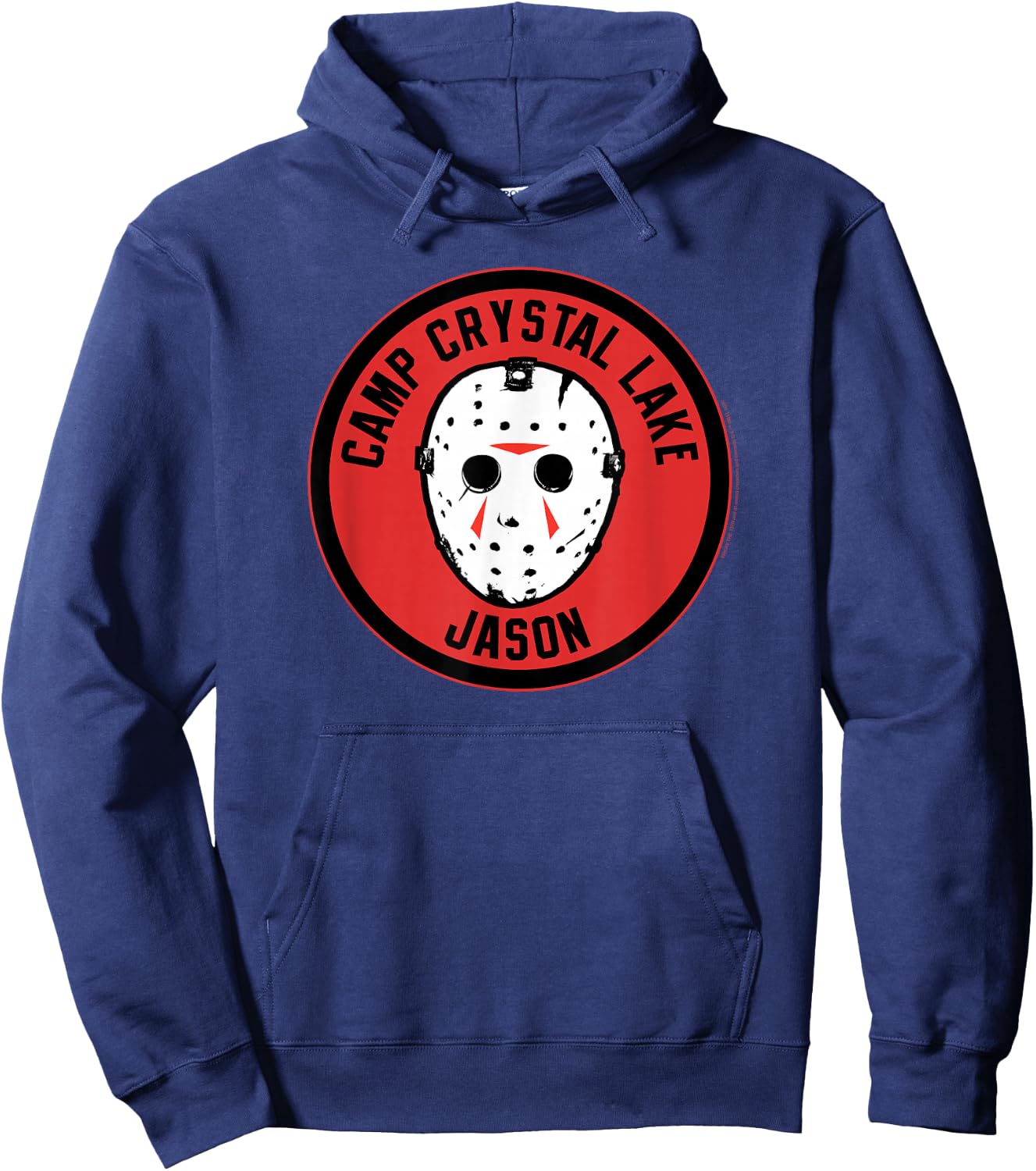 Friday The 13th Jason Camp Crystal Lake Patch Hoodie - Hoodie | Navy