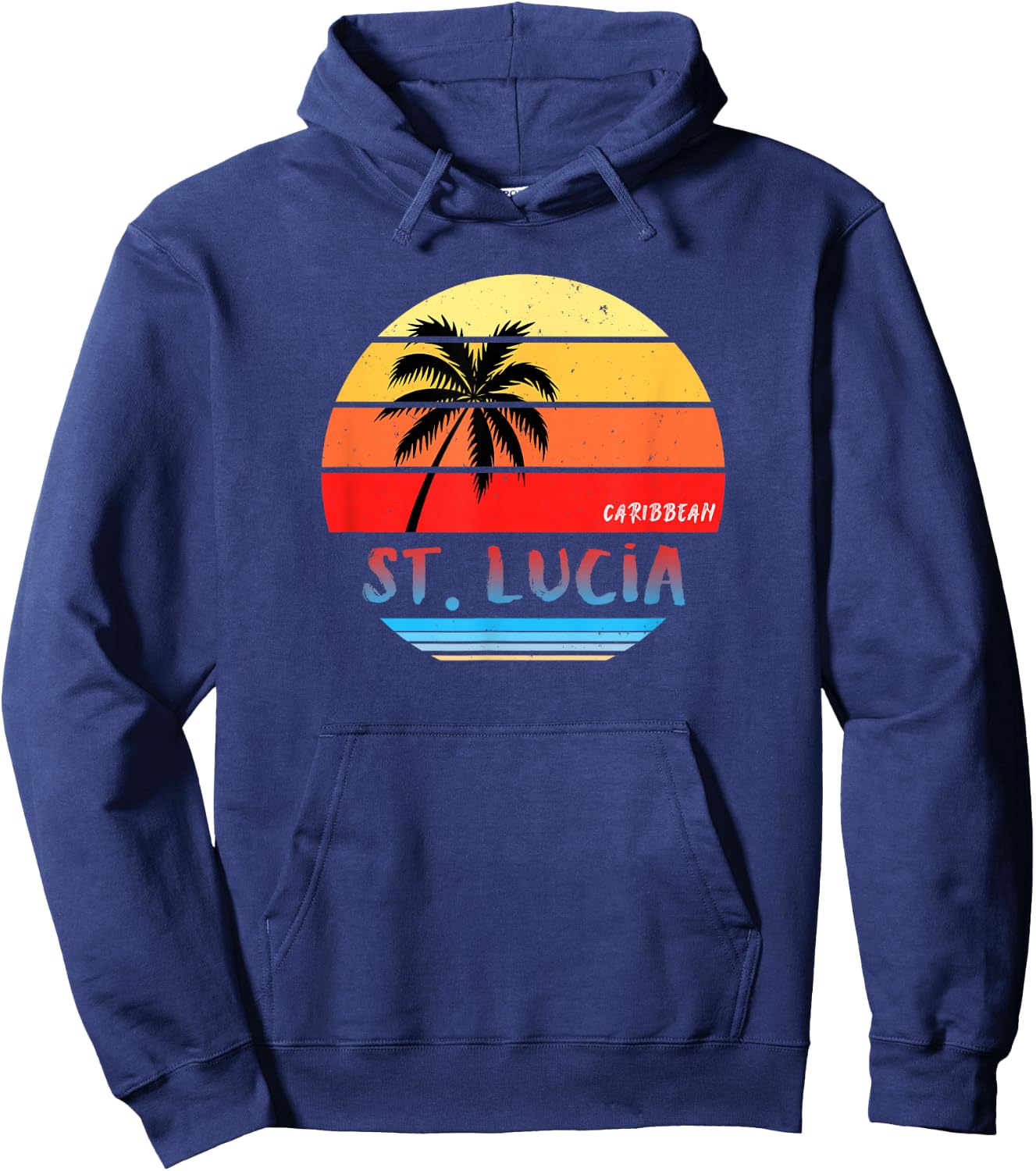 Saint Lucia Souvenir Gift Hoodie - Hoodie | Navy