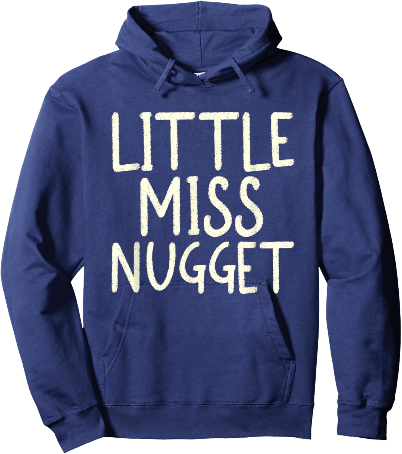 Little Miss Nugget I Chicken Nugget Hoodie - Hoodie | Navy