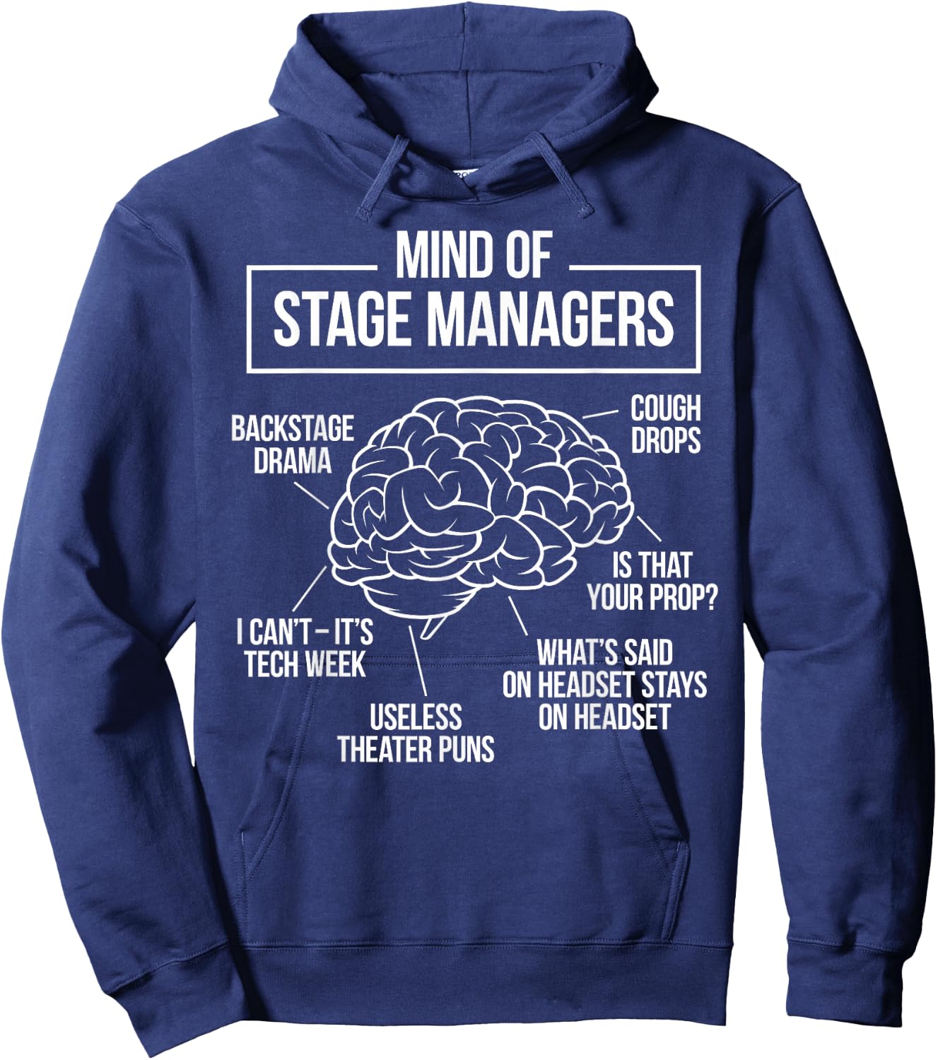 Funny Stage Manager Hoodie - Hoodie | Navy
