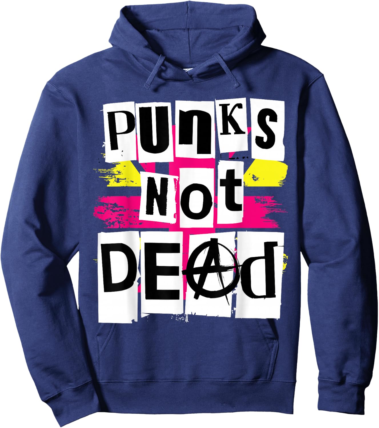 Punks Not Dead T Shirt for Punk Rock Fans Hoodie - Hoodie | Navy