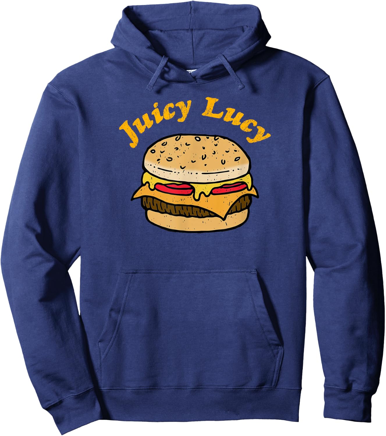 Juicy Lucy cheeseburger lovers Hoodie - Hoodie | Navy