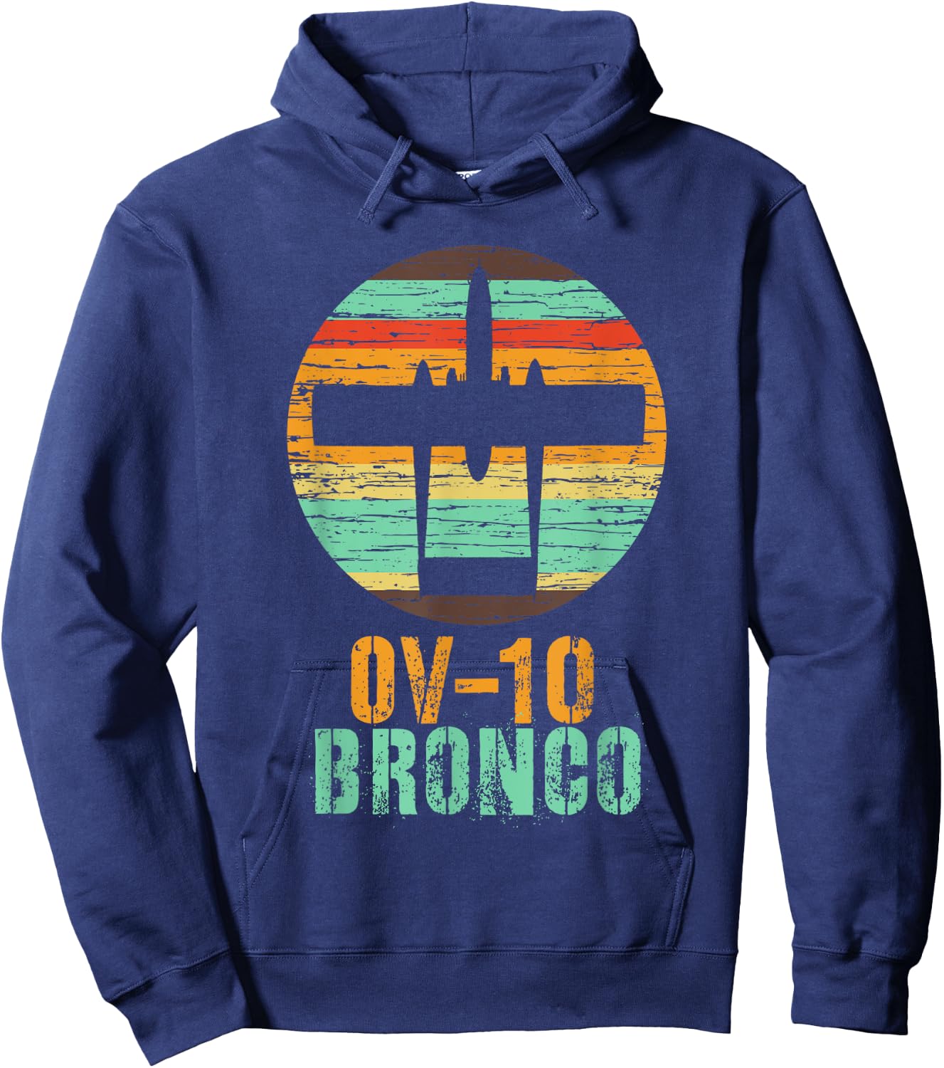 Vintage OV-10 Bronco Military Aviation Shirt Hoodie - Hoodie | Navy