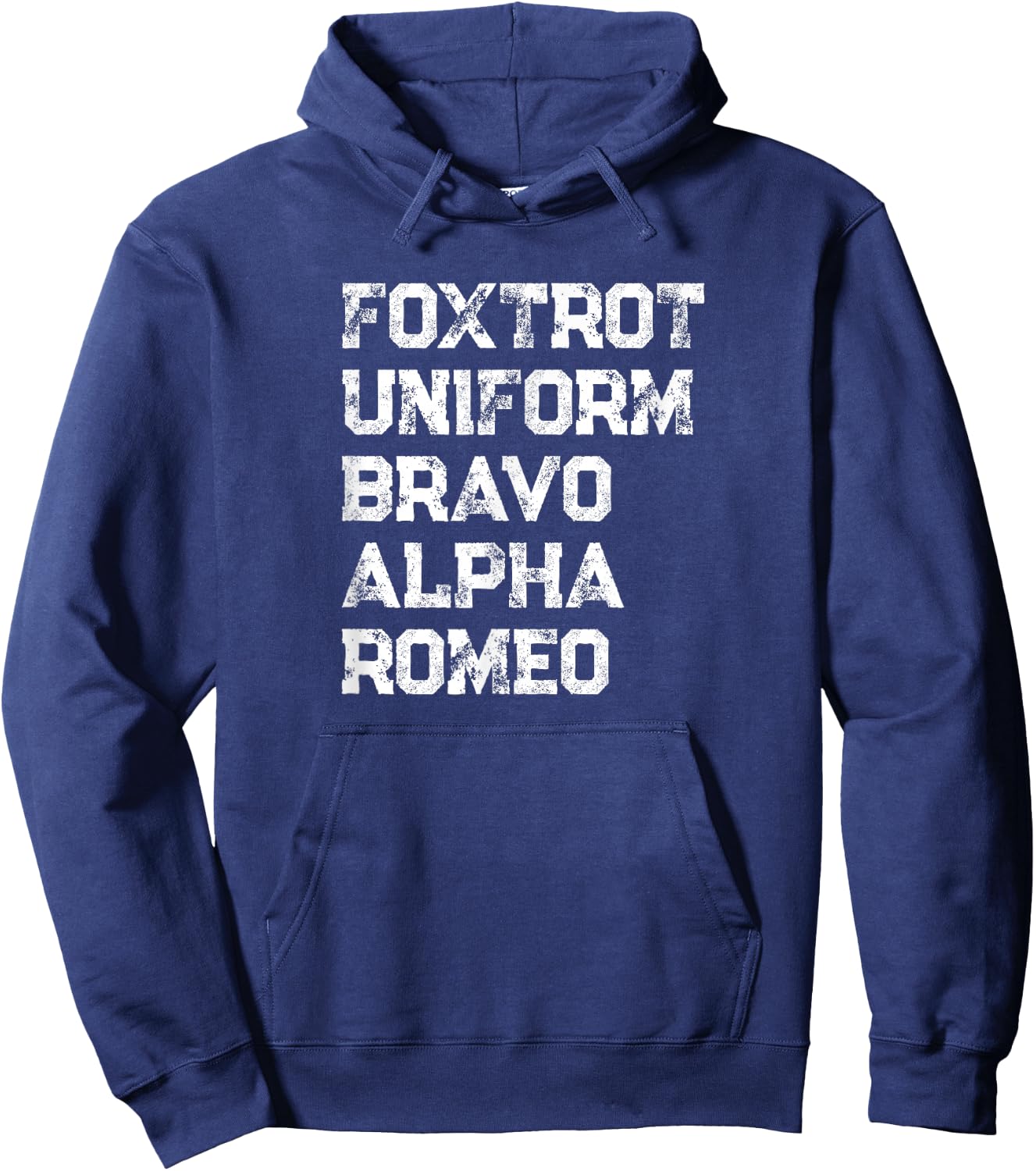 FUBAR Funny Military Phonetic Alphabet Hoodie - Hoodie | Navy