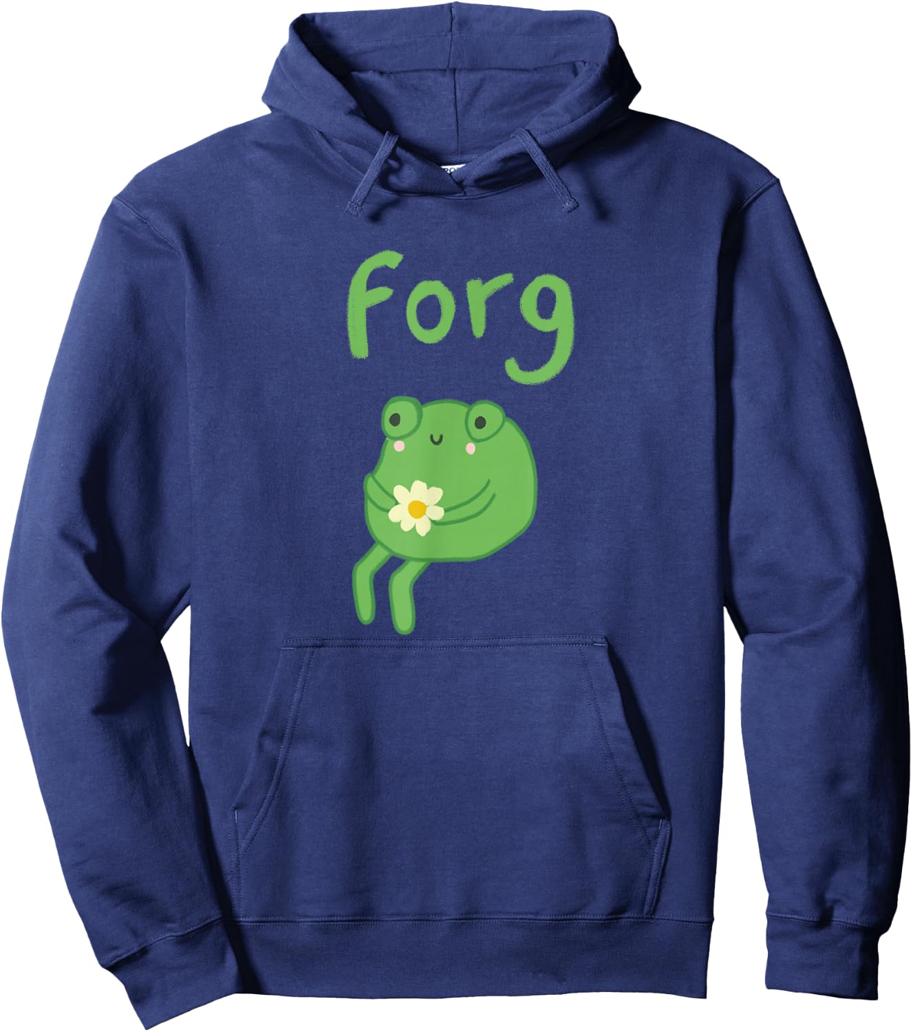 Frog Cake Meme Cute Aesthetic Forg Hoodie - Hoodie | Navy