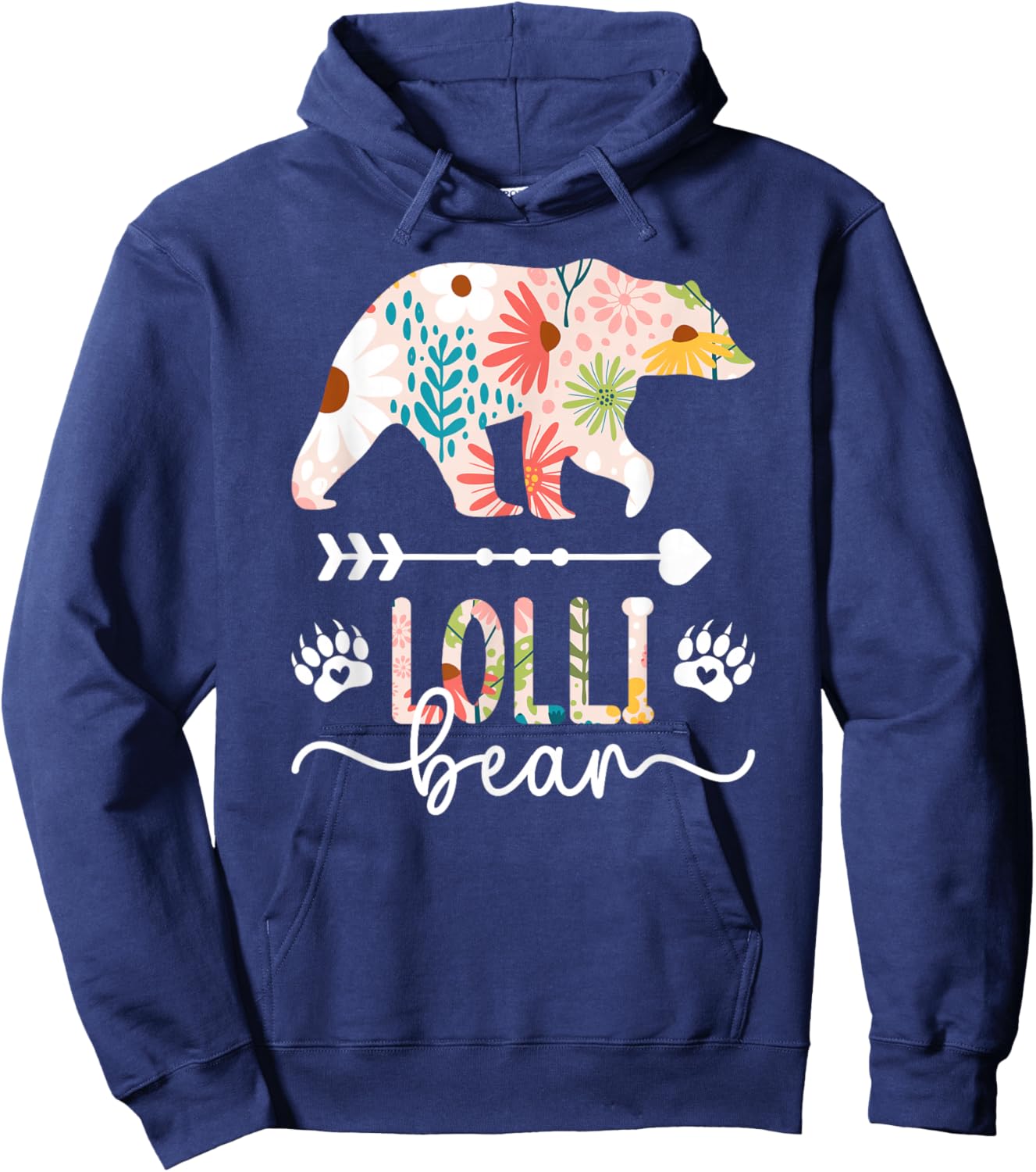 Lolli Bear Lolli Grandma Lolli Grandmother Hoodie - Hoodie | Navy