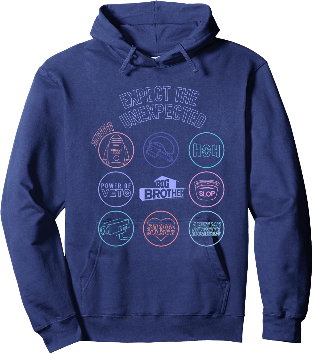 Big Brother Logo Mash Up Hoodie - Hoodie | Navy