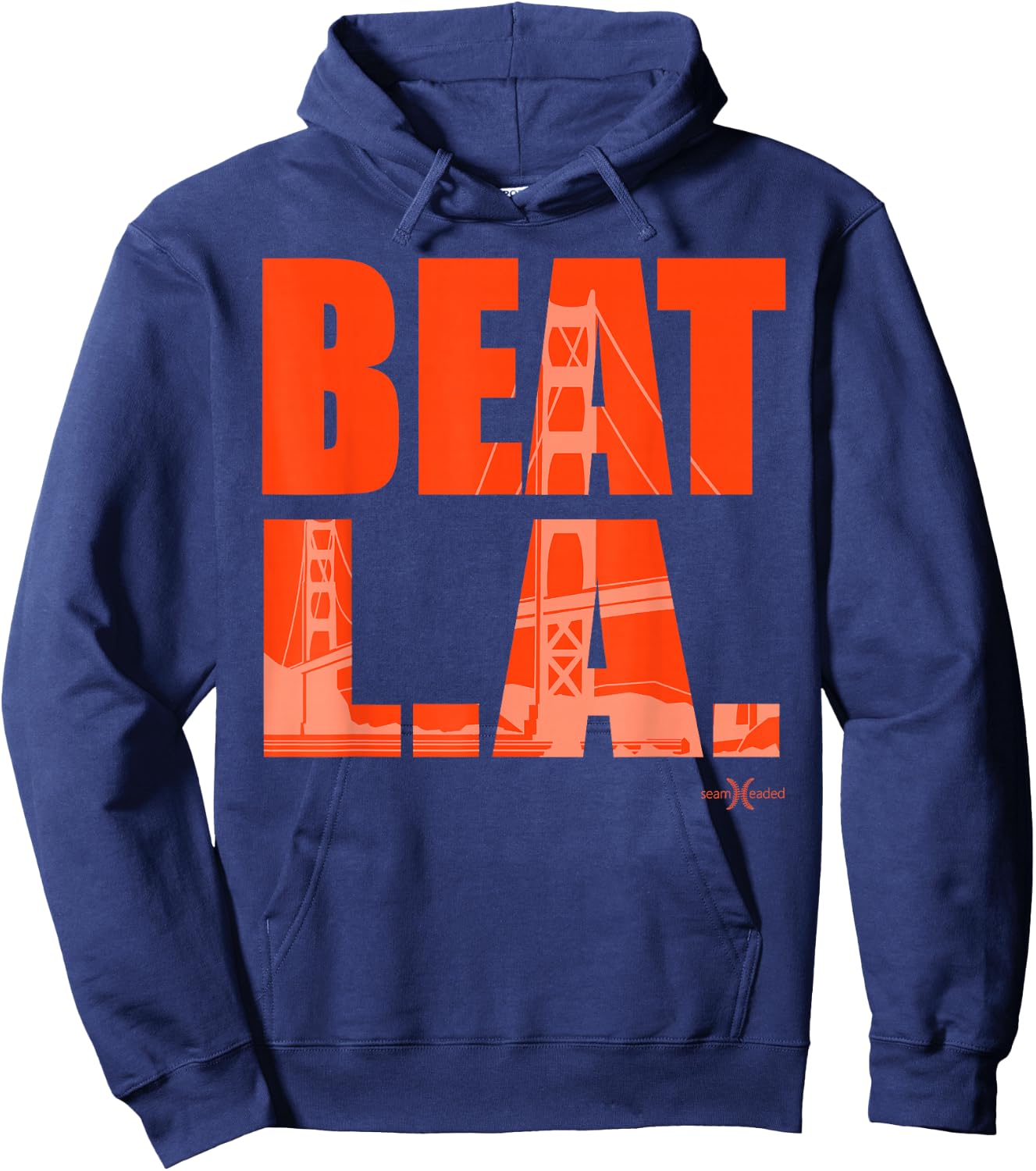 Beat LA | San Francisco Baseball Hoodie - Hoodie | Navy