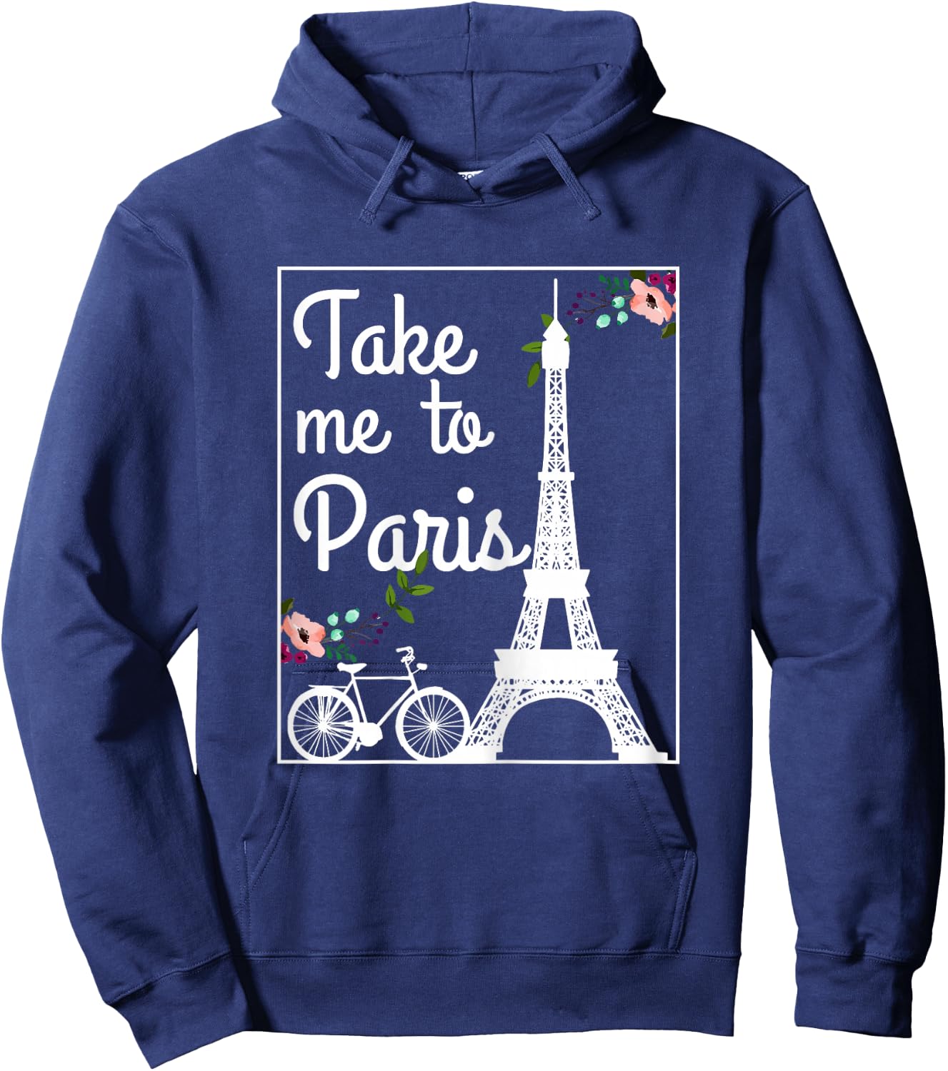 Paris France Eiffel Tower Souvenir Hoodie - Hoodie | Navy