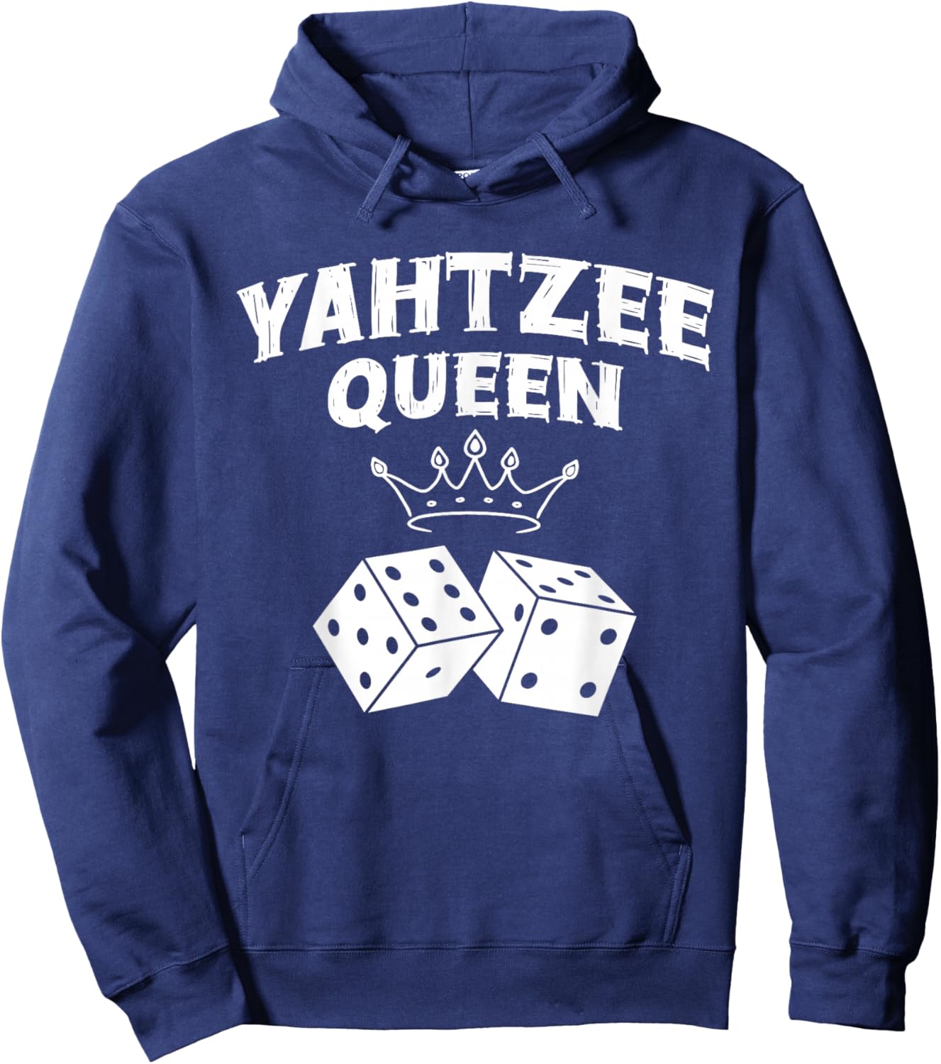 Yahtzee Queen Game Night Dice Game Hoodie - Hoodie | Navy