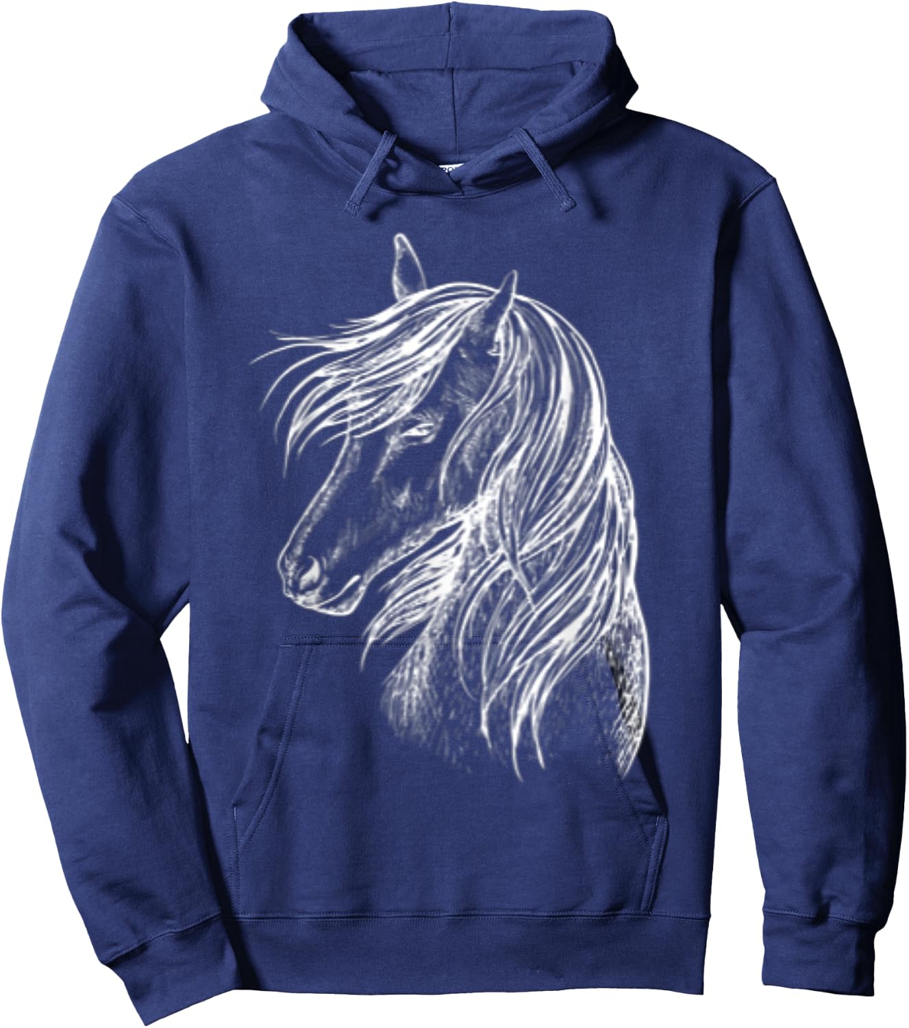 Girls horses love riding horse box great beauty Hoodie - Hoodie | Navy