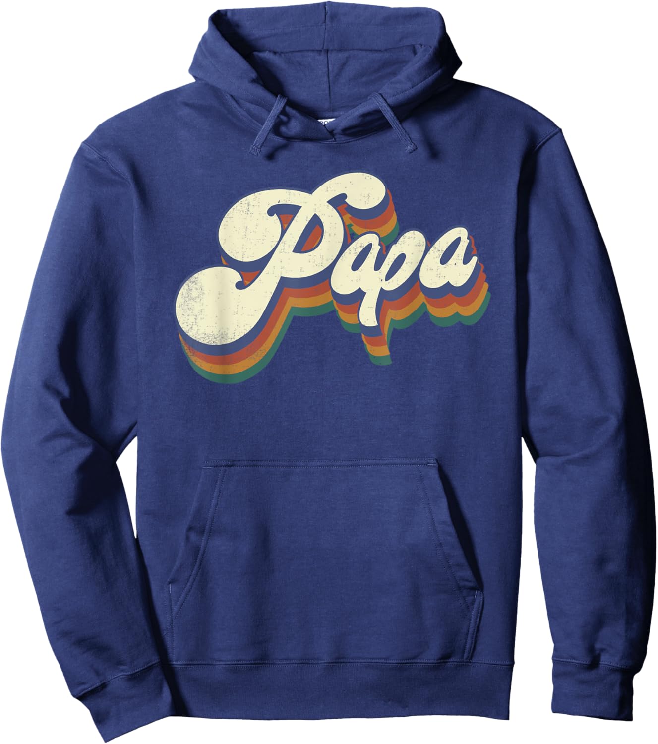 Papa Gifts Retro Vintage Father's Day Papa Hoodie - Hoodie | Navy