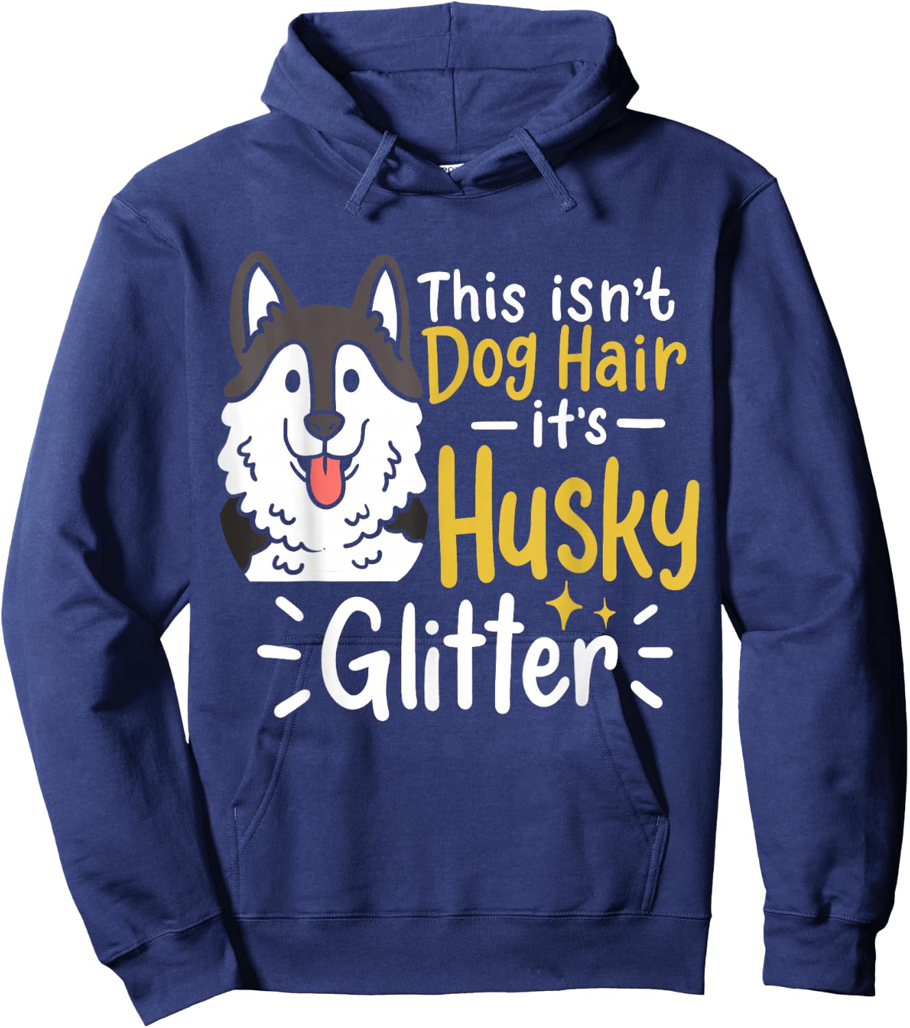 Husky Lover Owner Gifts Husky Hair Hoodie - Hoodie | Navy