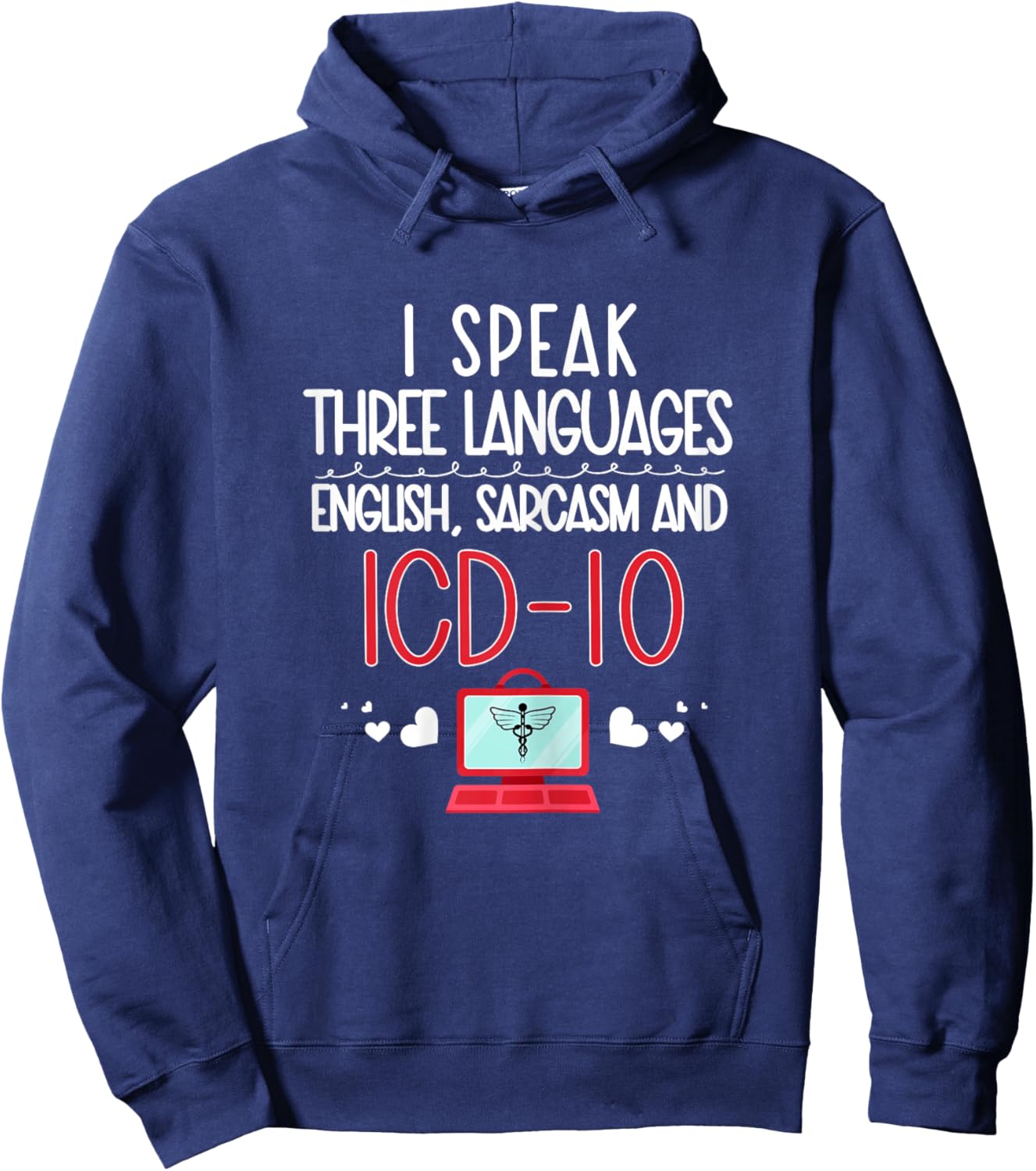 Medical coder coding biller nurse Hoodie - Hoodie | Navy