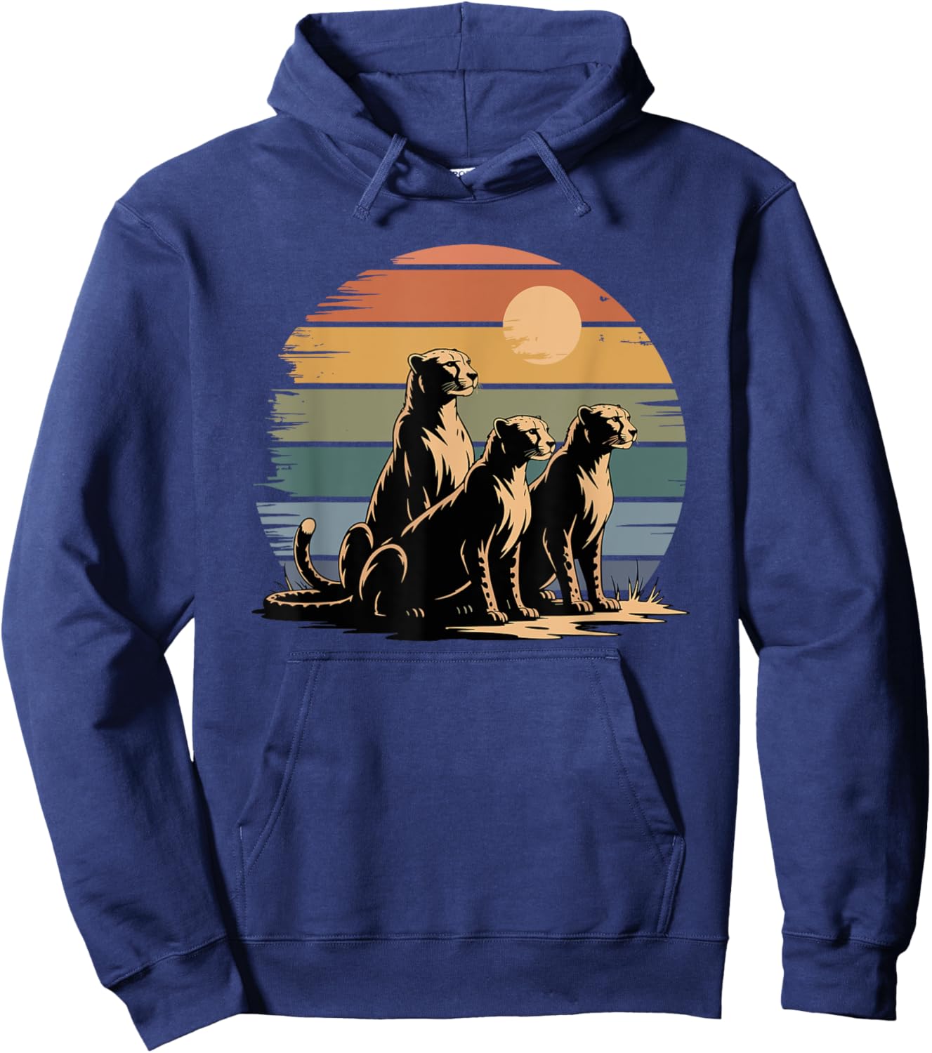 Graffiti Art Melting Cheetah Cheetahs Hoodie - Hoodie | Navy