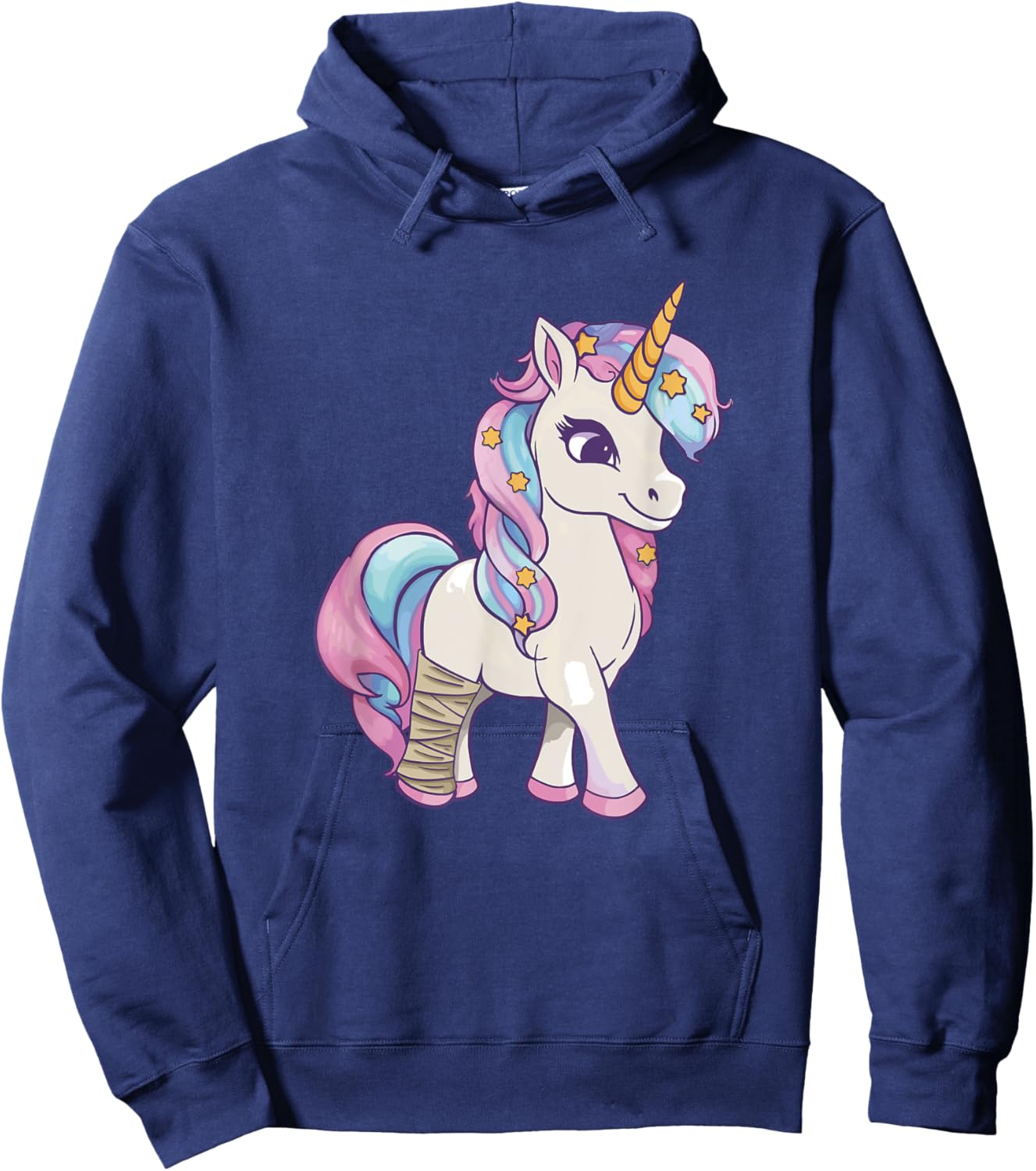 Unicorn With Broken Leg - Broken Leg Injury Hoodie - Hoodie | Navy