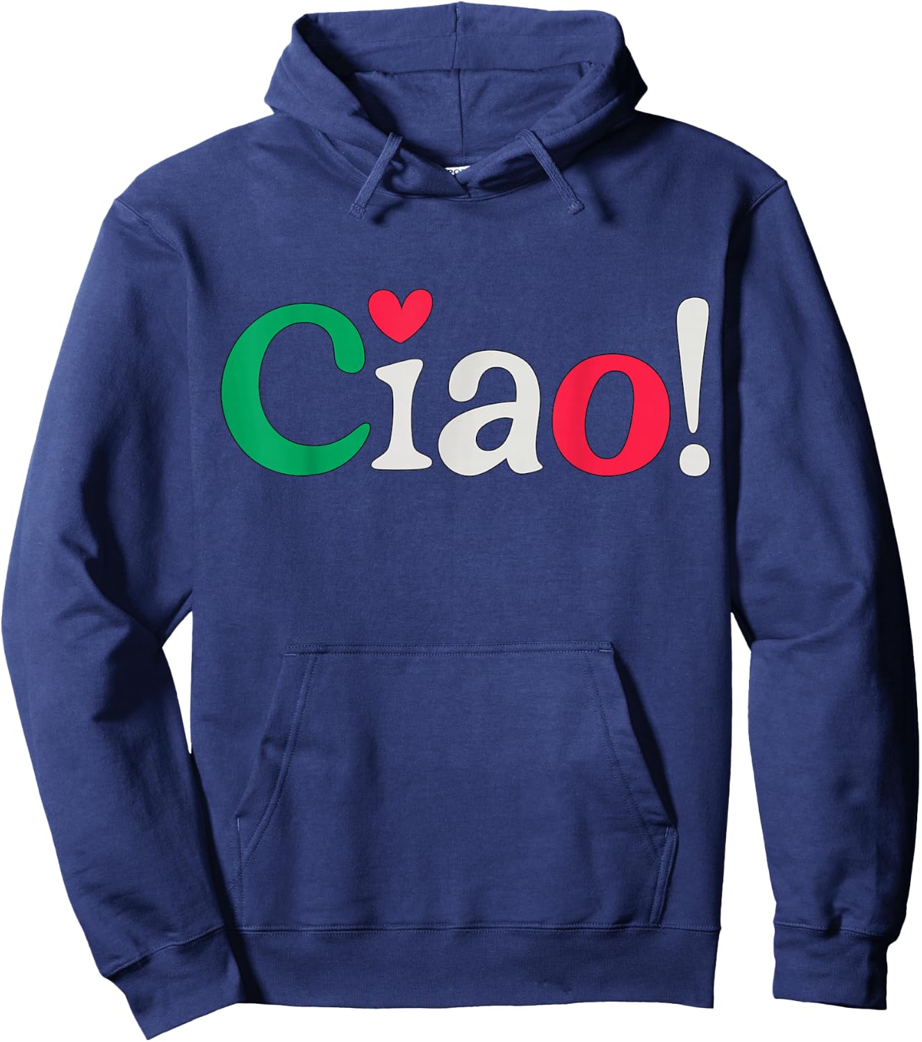 Ciao Italian Italy Flag Hoodie - Hoodie | Navy