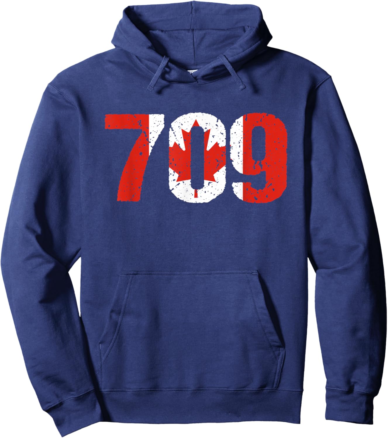 709 Newfoundland and Labrador Area Code Canada Hoodie - Hoodie | Navy
