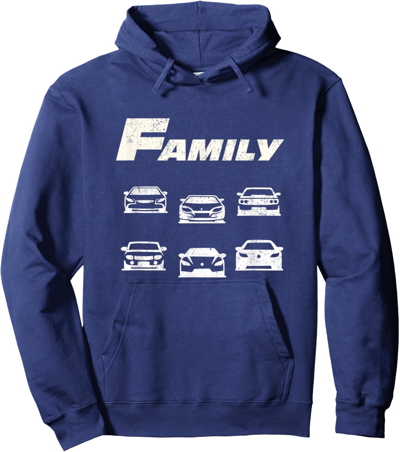 Fast Car Family Funny Hoodie - Hoodie | Navy