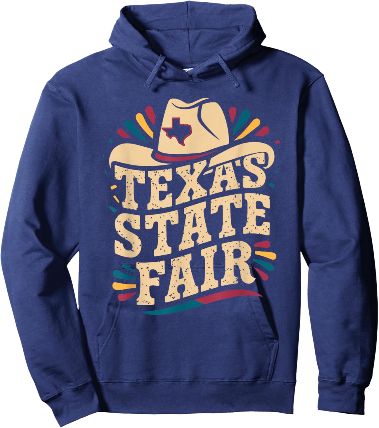 Texas State Fair Cowboy Hat Texas State Fair Hoodie - Hoodie | Navy