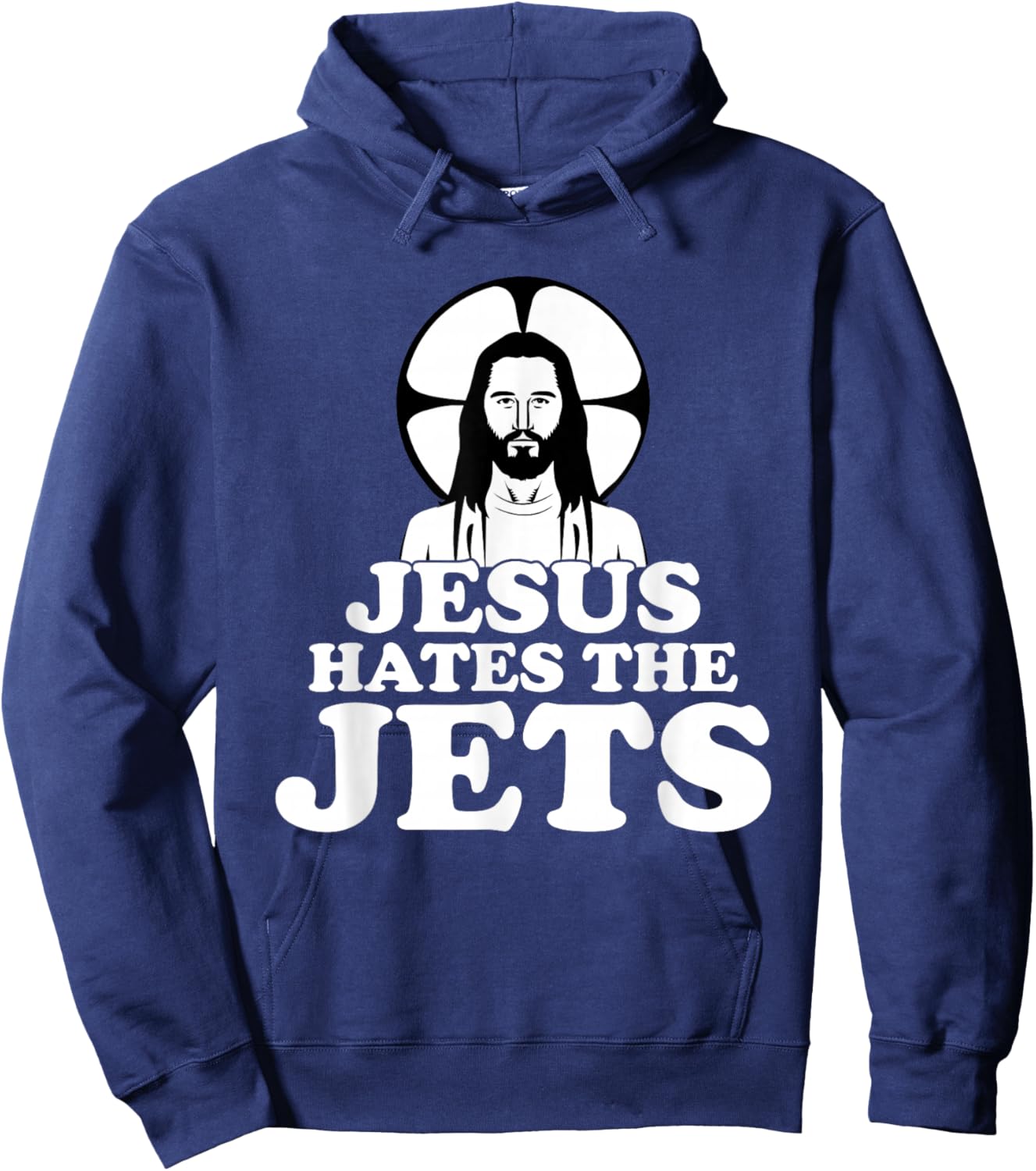 Jesus Hates The Jets Hoodie - Hoodie | Navy