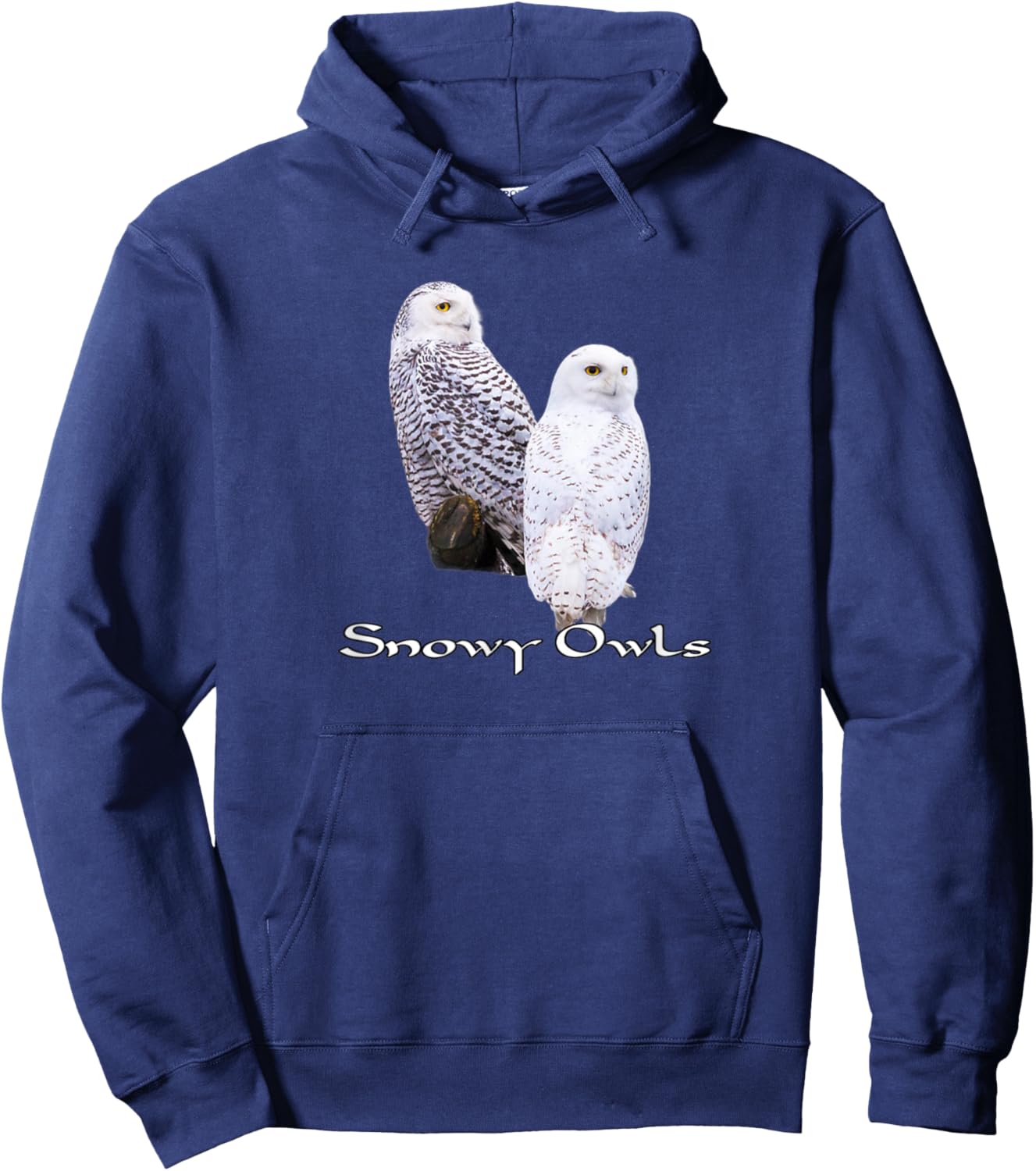 Snowy Owl Wildlife Hoodie - Hoodie | Navy