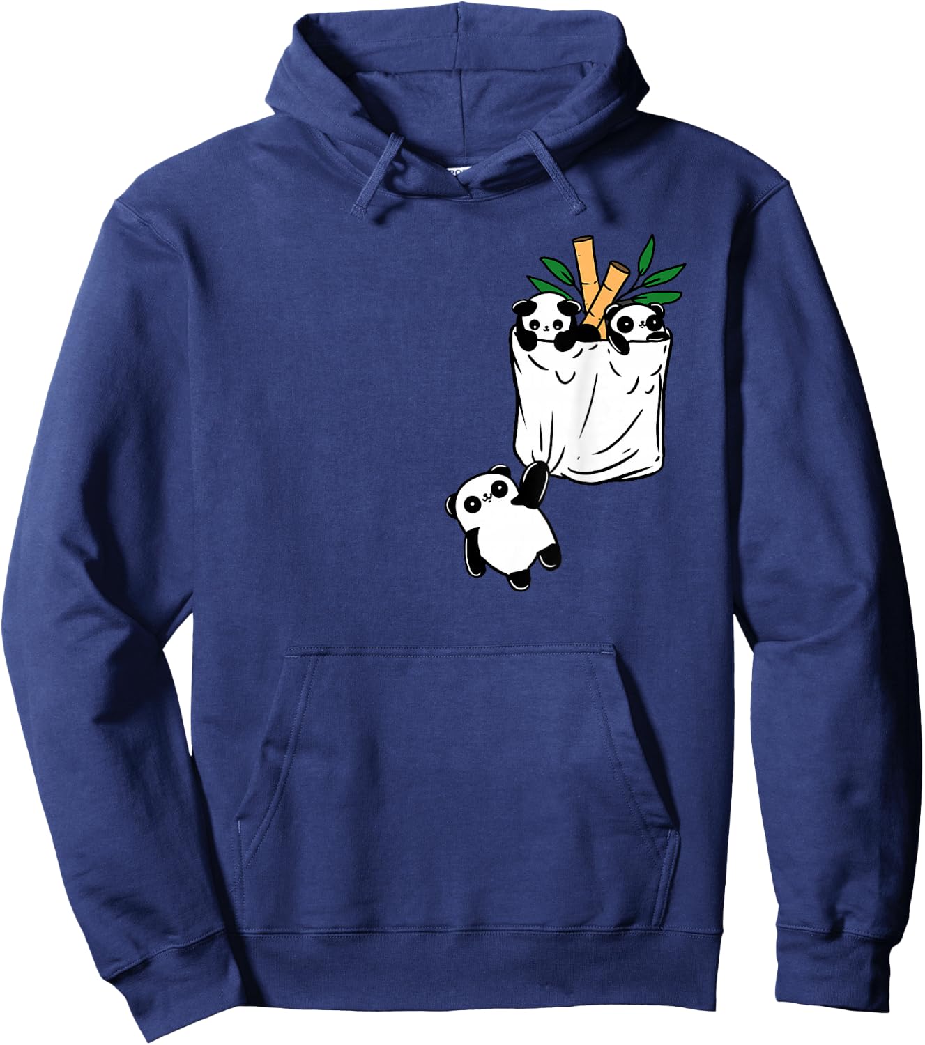 Panda In Pocket Panda Lover Hoodie - Hoodie | Navy