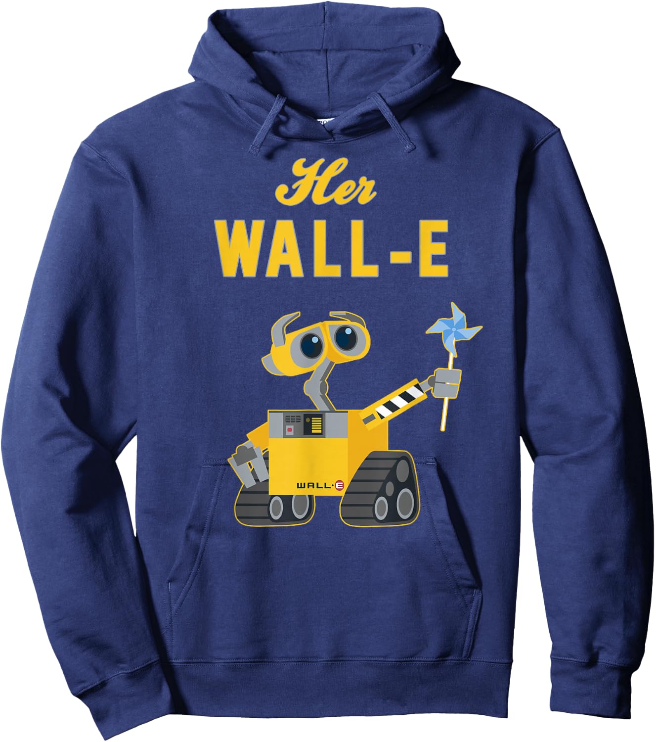 Disney Pixar Wall-E Her Wall-E Couples Small Hoodie - Hoodie | Navy