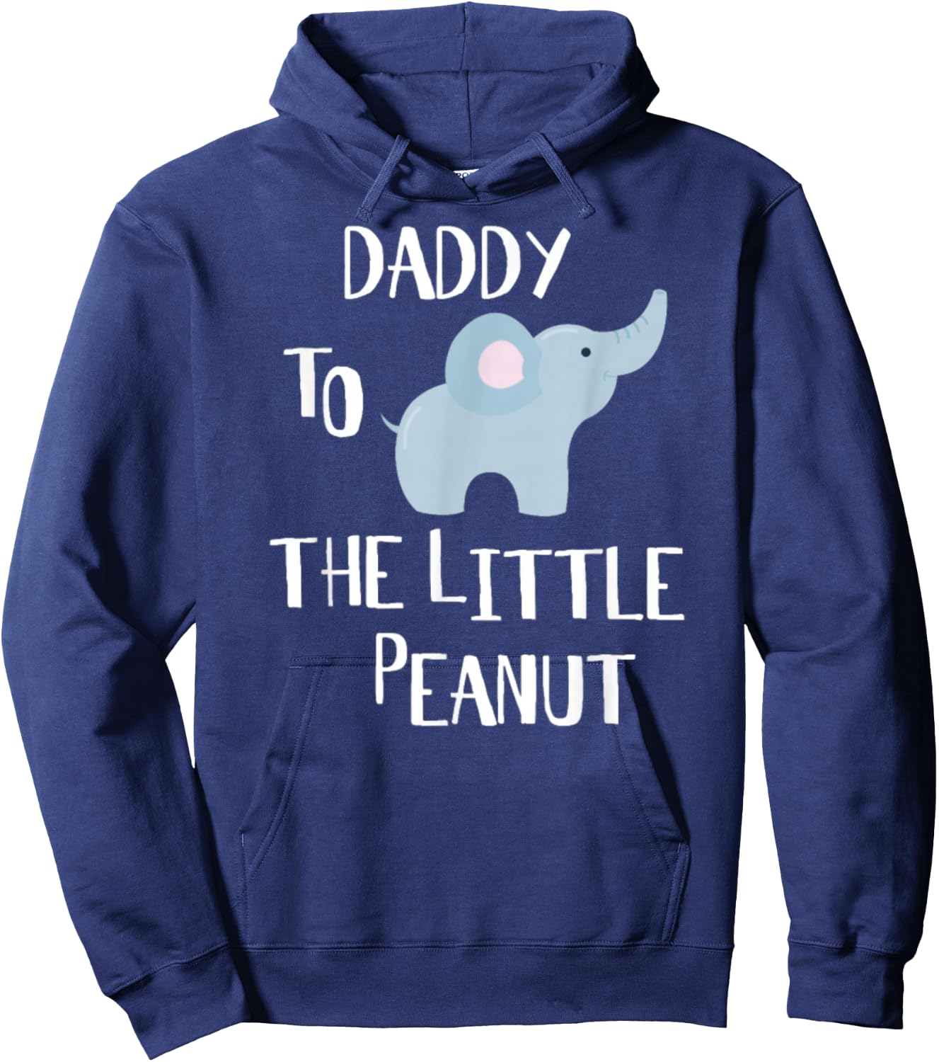 Daddy To The Peanut Elephant Hoodie - Hoodie | Navy