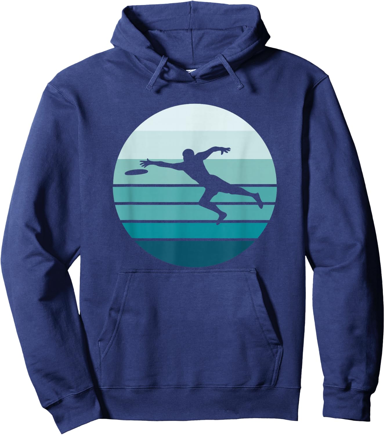 Ultimate Frisbee Player, Retro style Hoodie - Hoodie | Navy