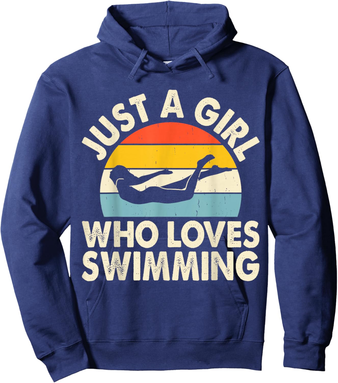 Just A Girl Who Loves Swimming Hoodie - Hoodie | Navy