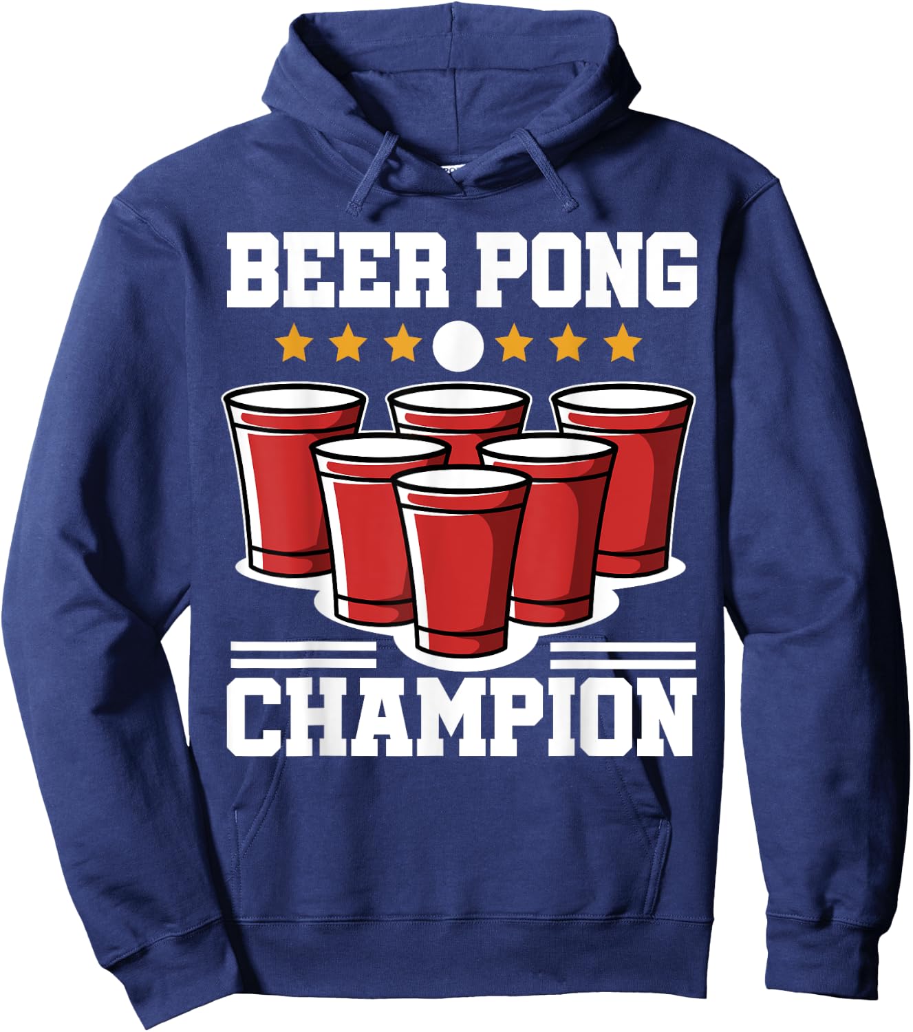 Beer Pong Champion | Party Alcohol Men Women Hoodie - Hoodie | Navy