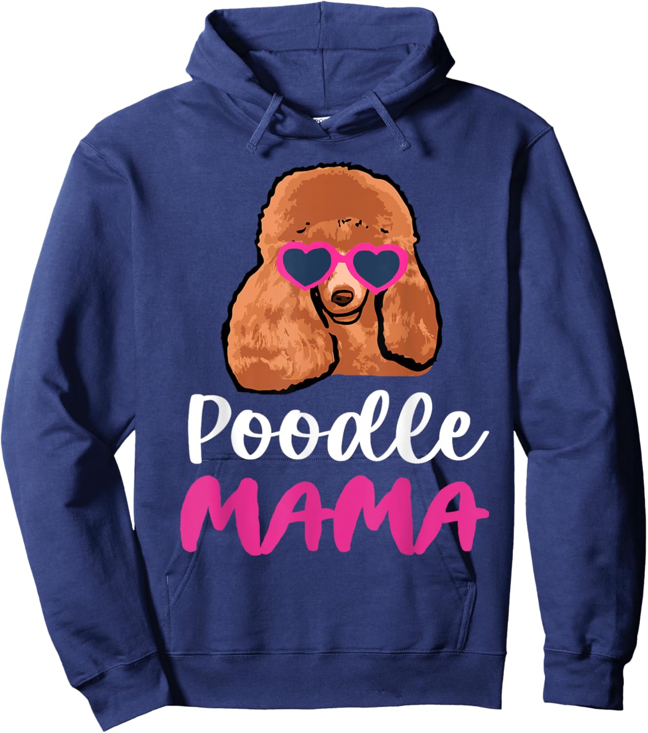 Poodle Mama Hoodie - Hoodie | Navy