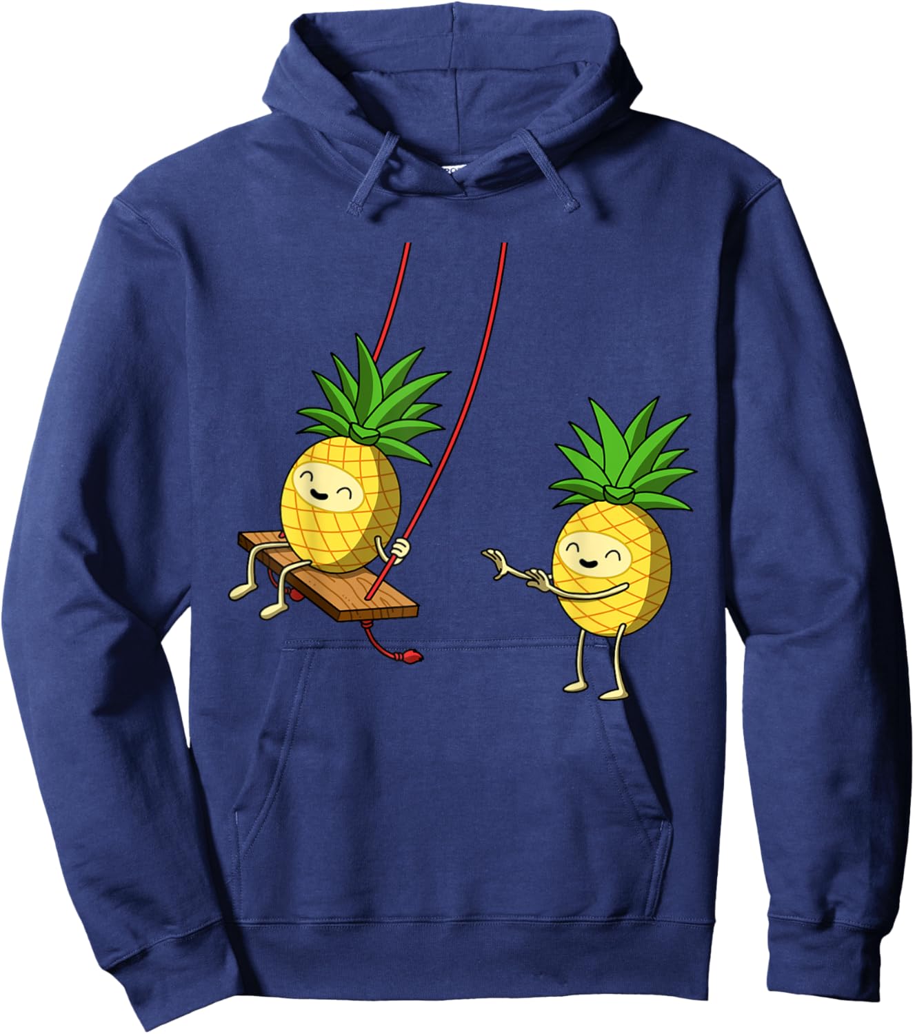 Swinging Pineapple Hoodie - Hoodie | Navy