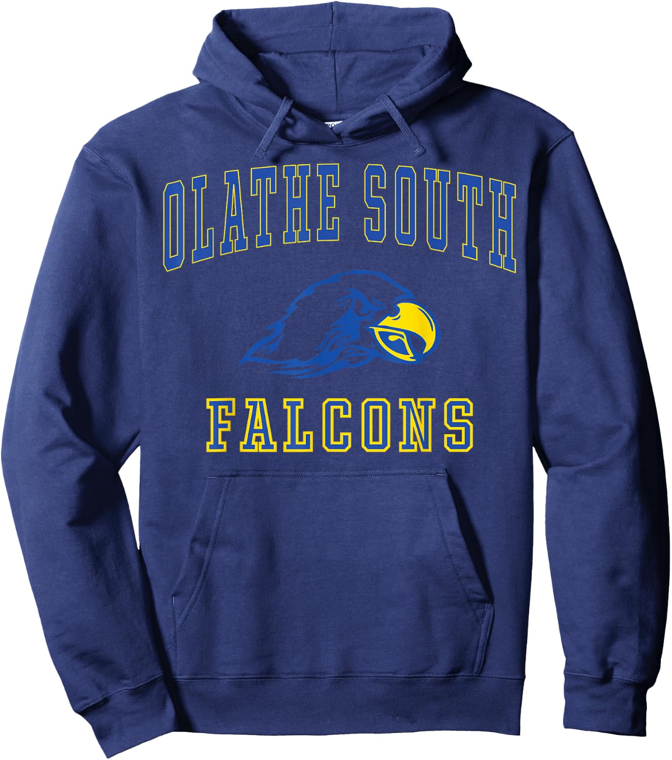 Olathe South High School Falcons C1 Hoodie - Hoodie | Navy