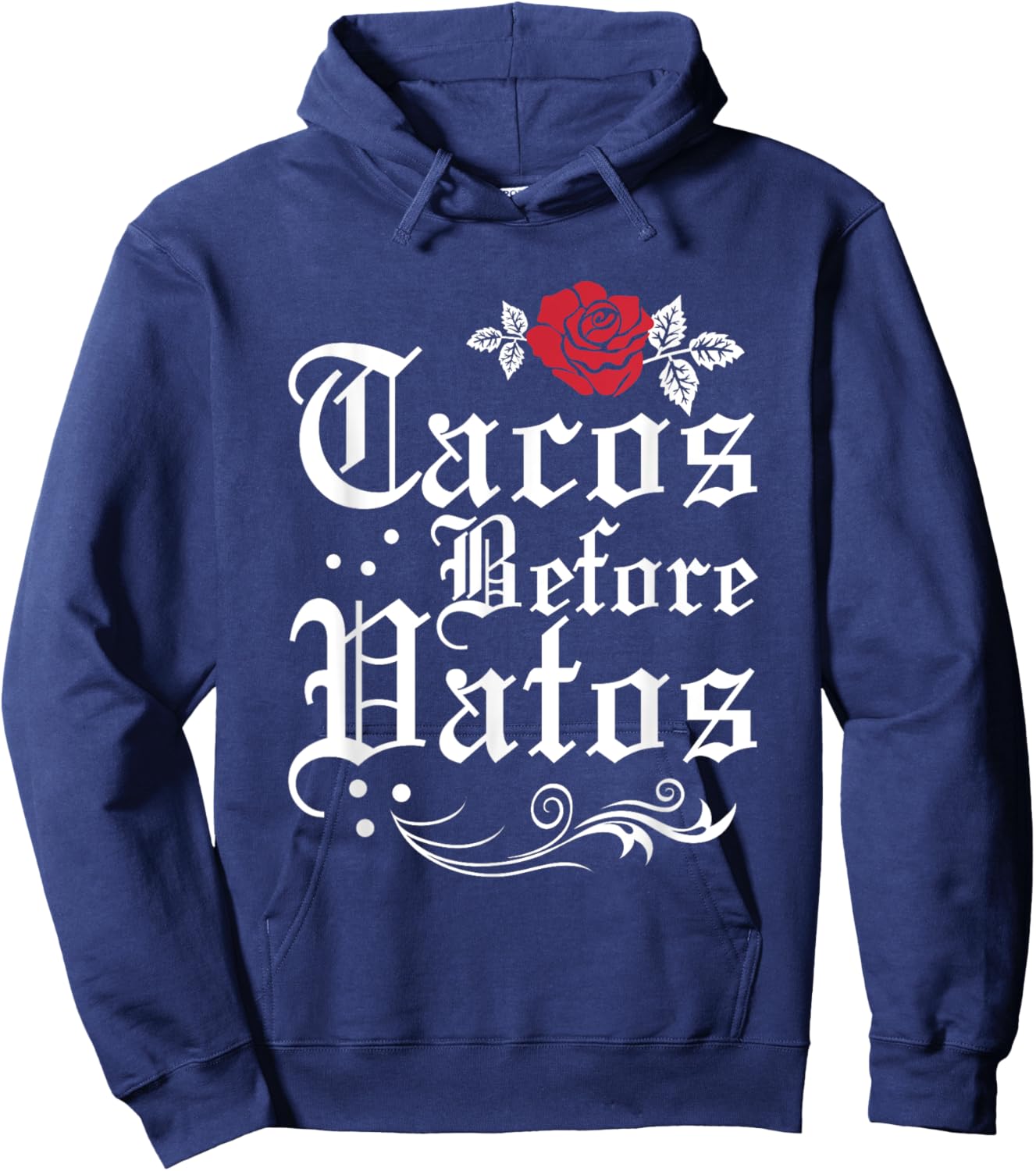 Tacos Before Vatos Hoodie - Hoodie | Navy