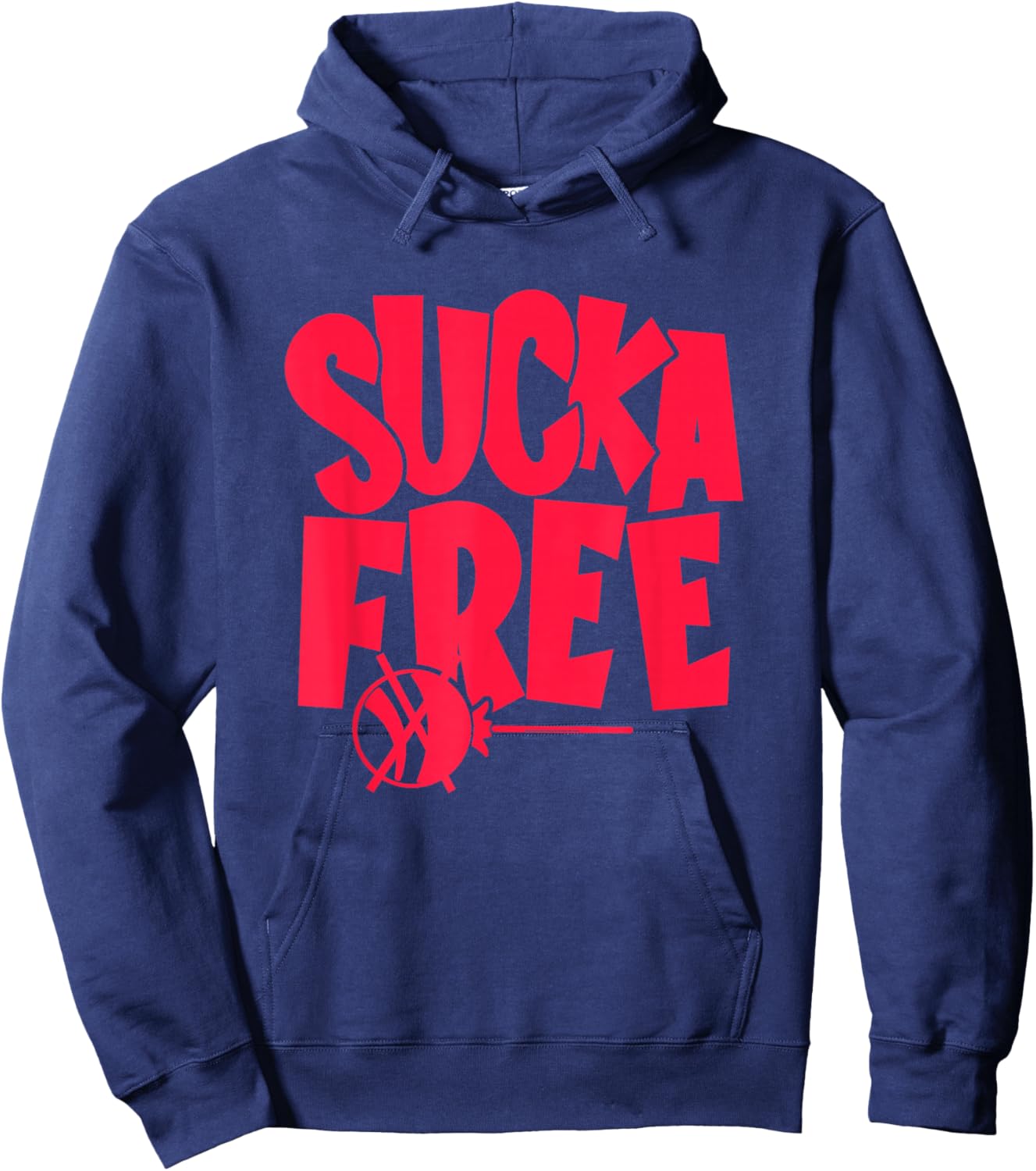 Concrete And Luxury Sucka Free Infrared Hoodie - Hoodie | Navy