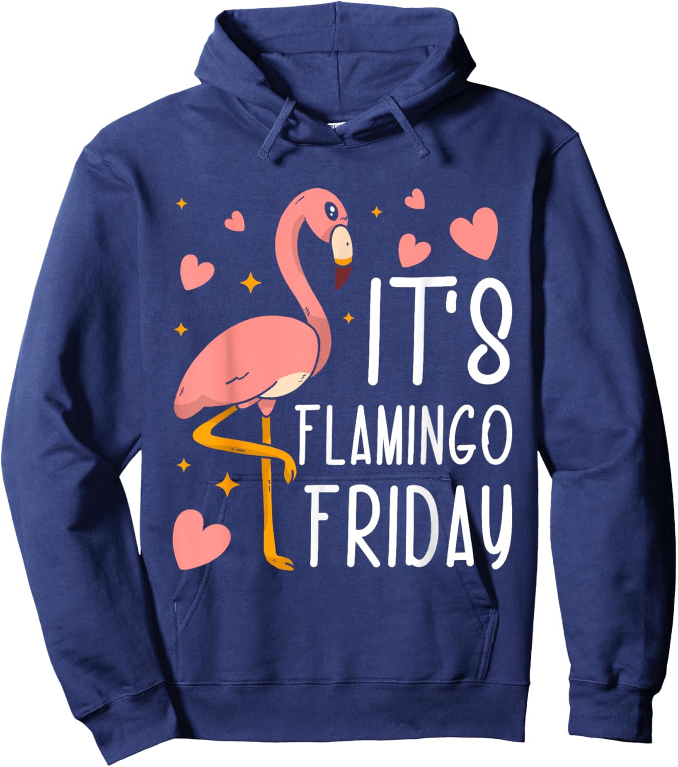 It's Flamingo Friday Hoodie - Hoodie | Navy